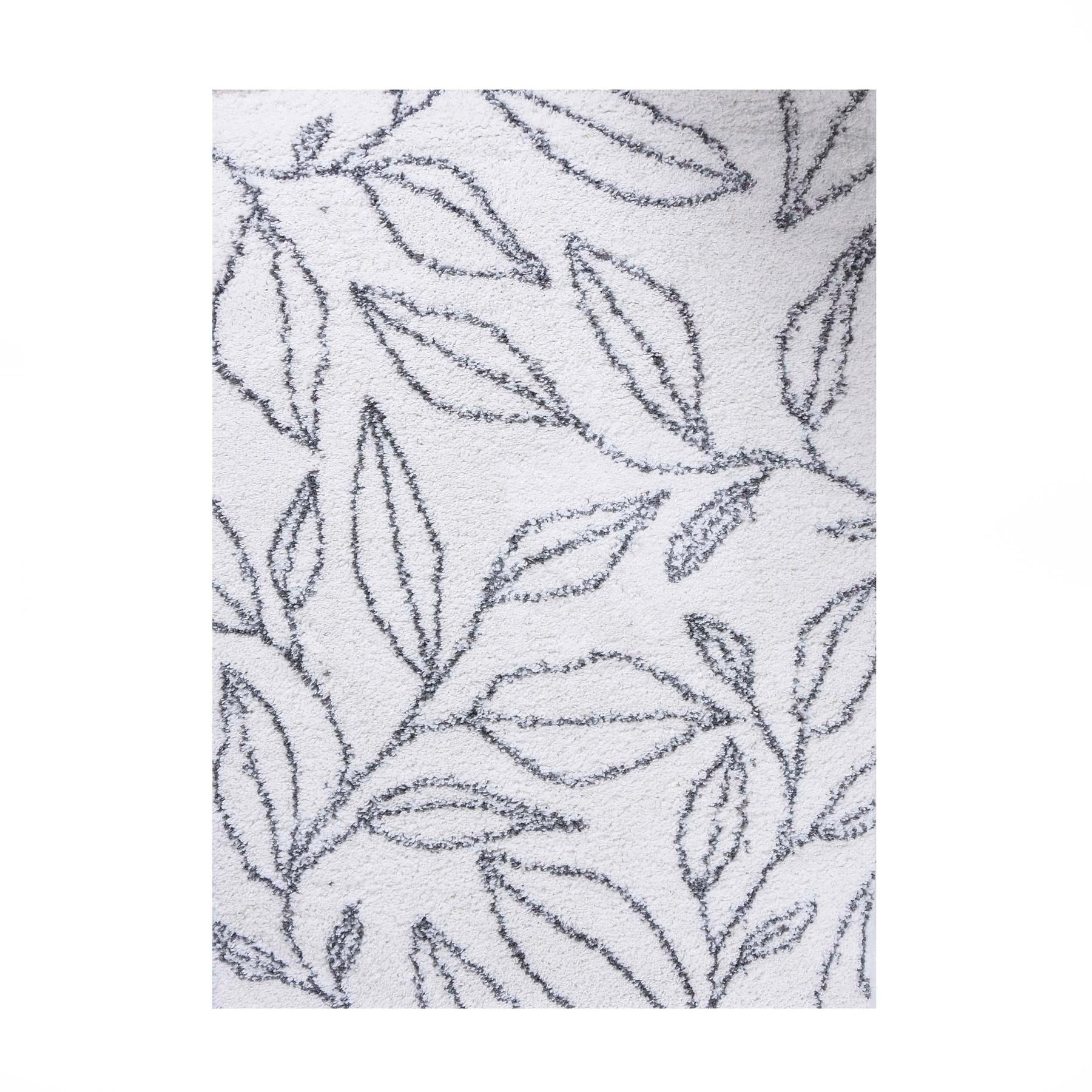 Flora Botanical Plush Shag Rugs Transitional Floral Indoor Area Rug