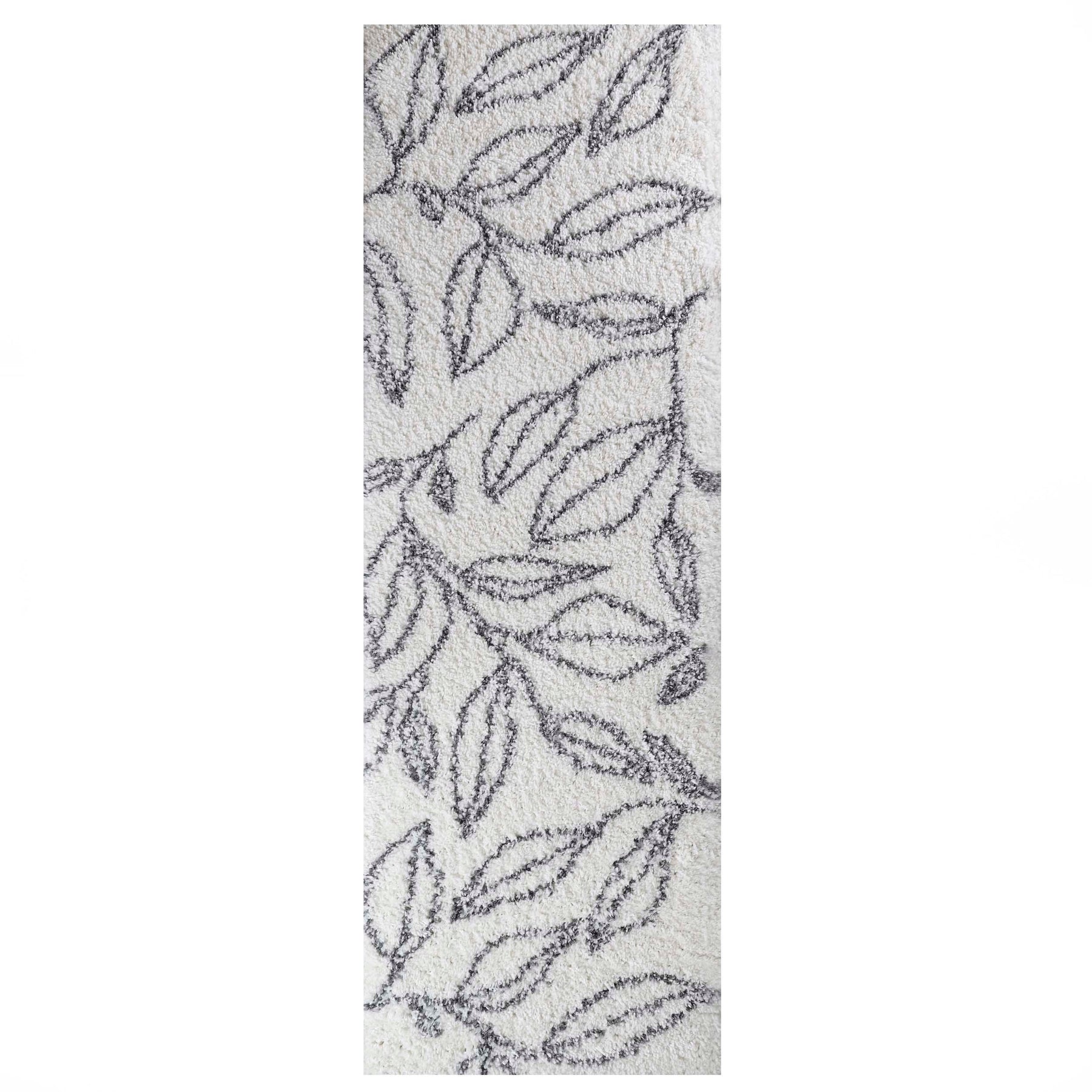 Flora Botanical Plush Shag Rugs Transitional Floral Indoor Area Rug
