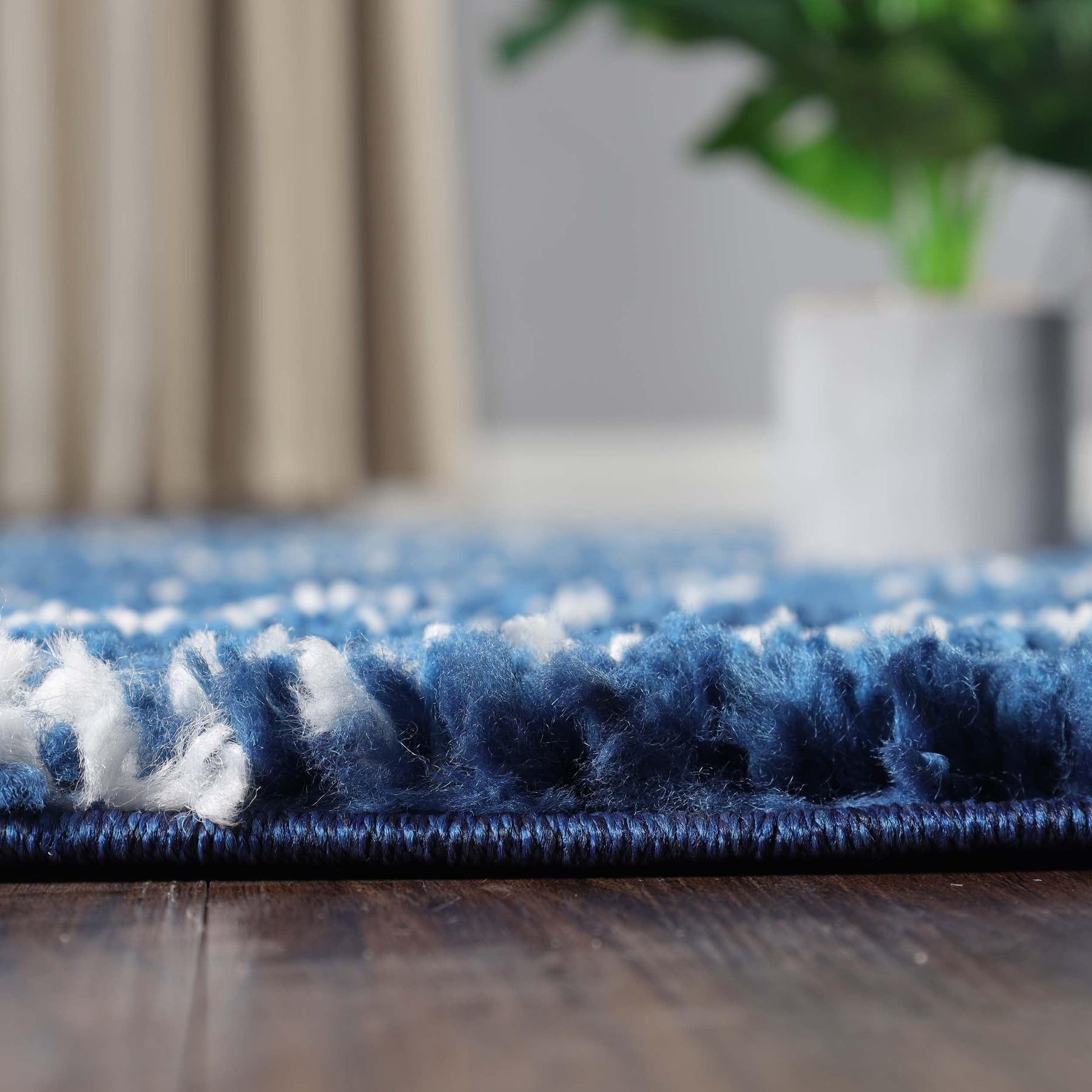 Flora Botanical Plush Shag Rugs Transitional Floral Indoor Area Rug