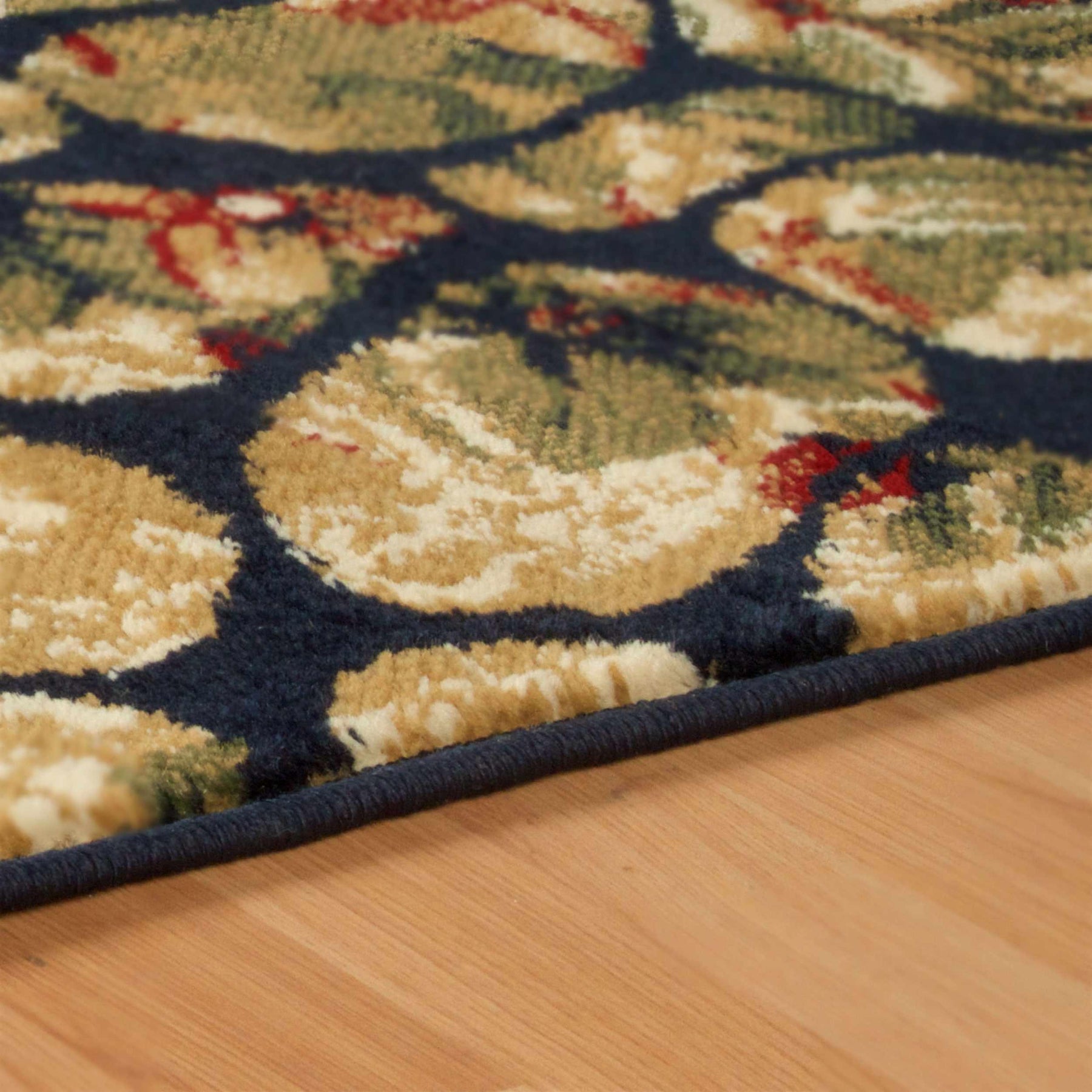 Floral Modern Mosaic Tile Area Rug