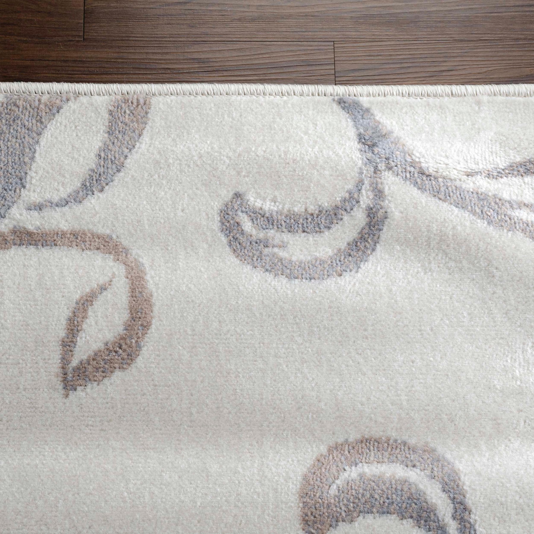 Floral Vines Scrolling Indoor Large Area Rugs or Runner Rug