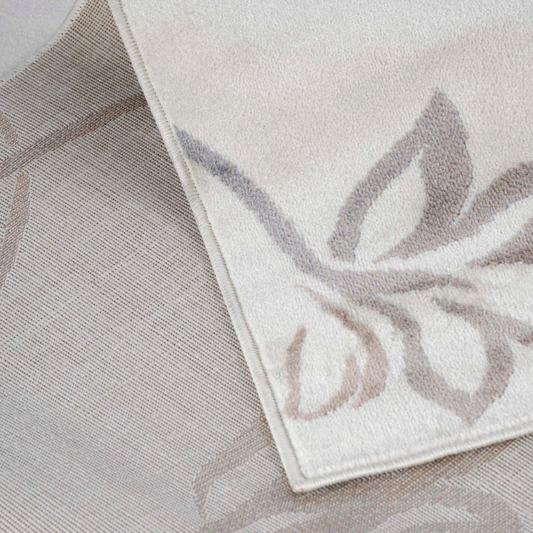 Floral Vines Scrolling Indoor Large Area Rugs or Runner Rug