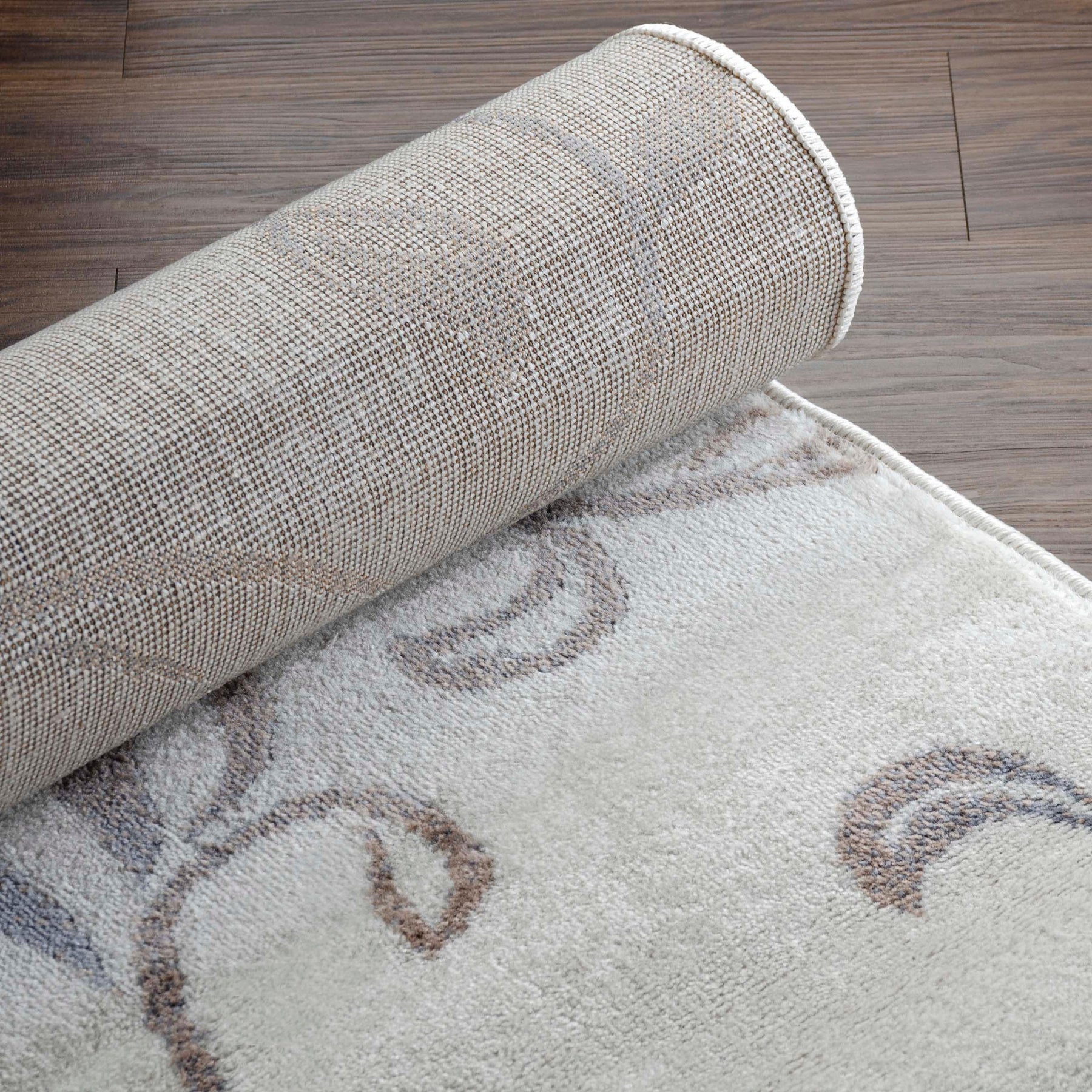 Floral Vines Scrolling Indoor Large Area Rugs or Runner Rug