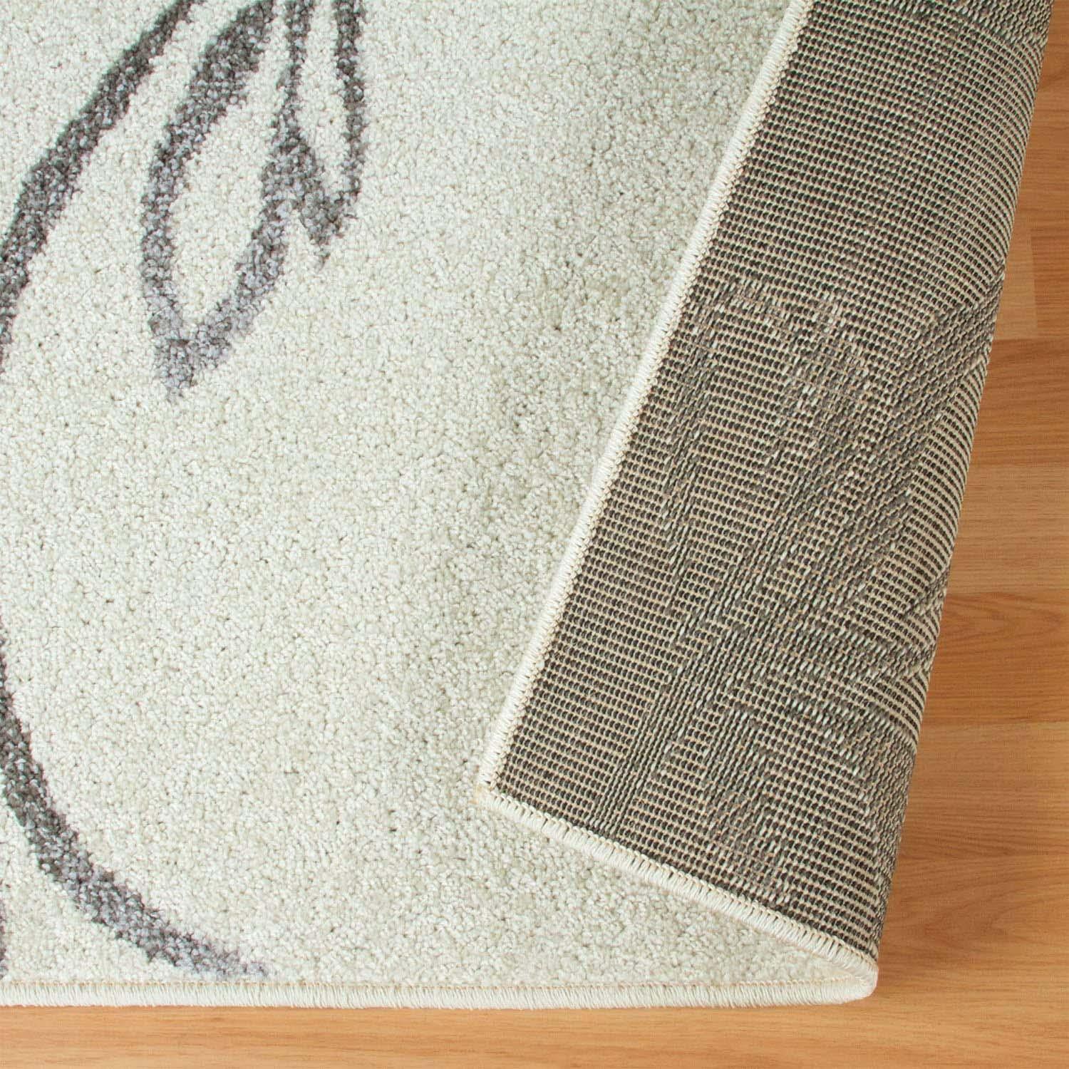 Floral Vines Scrolling Indoor Large Area Rugs or Runner Rug