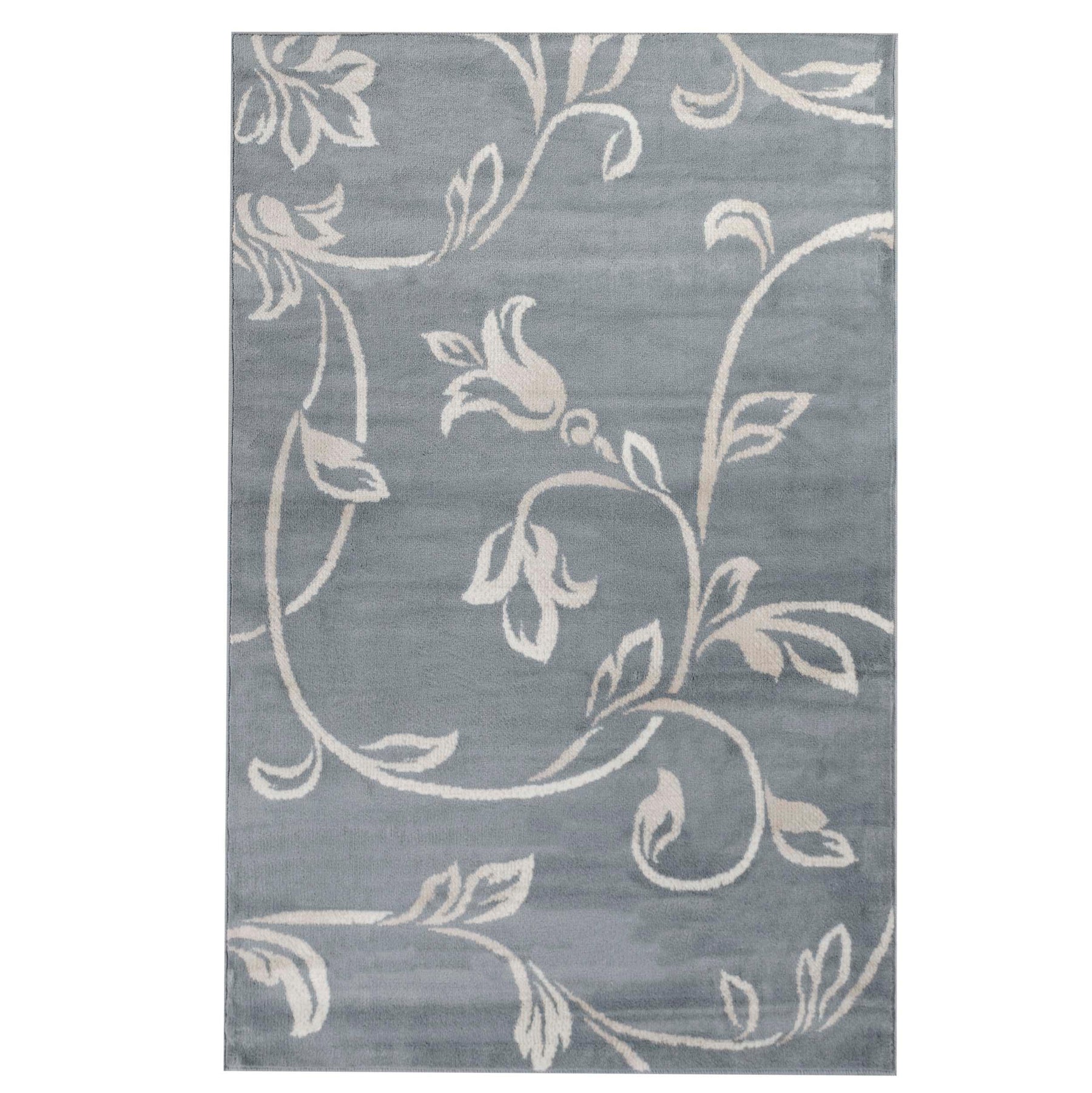 Floral Vines Scrolling Indoor Large Area Rugs or Runner Rug