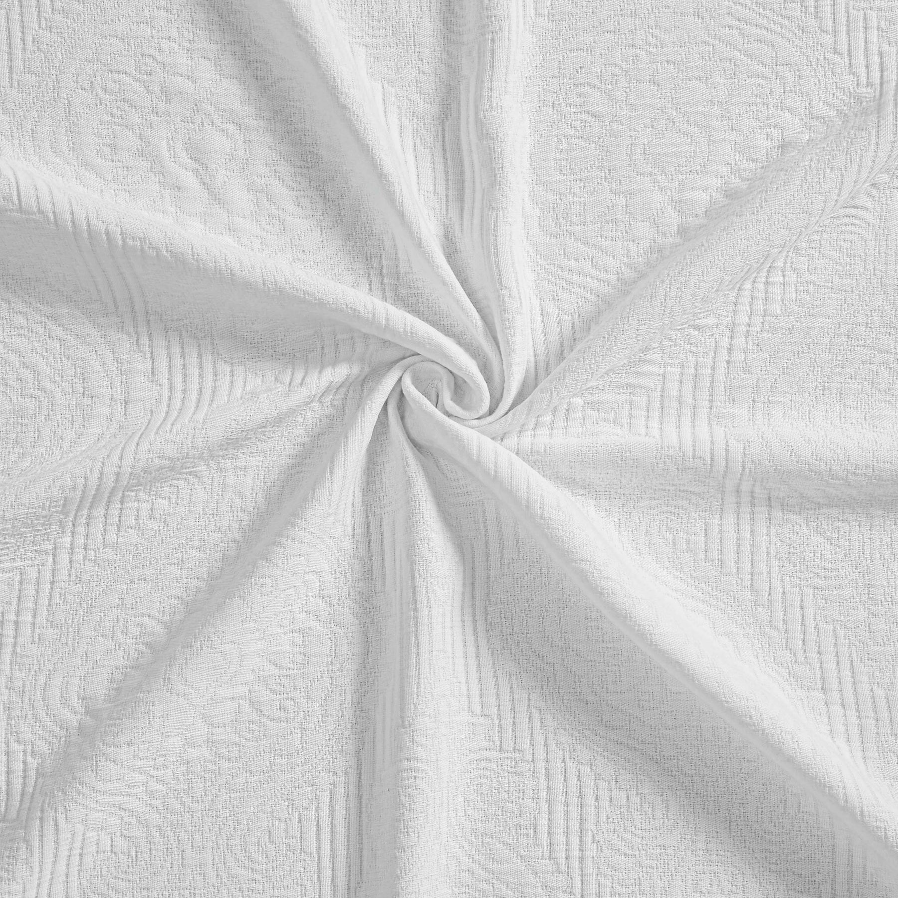 Florin Cotton Matelasse Weave Jacquard Scroll Medallion Bedspread Set