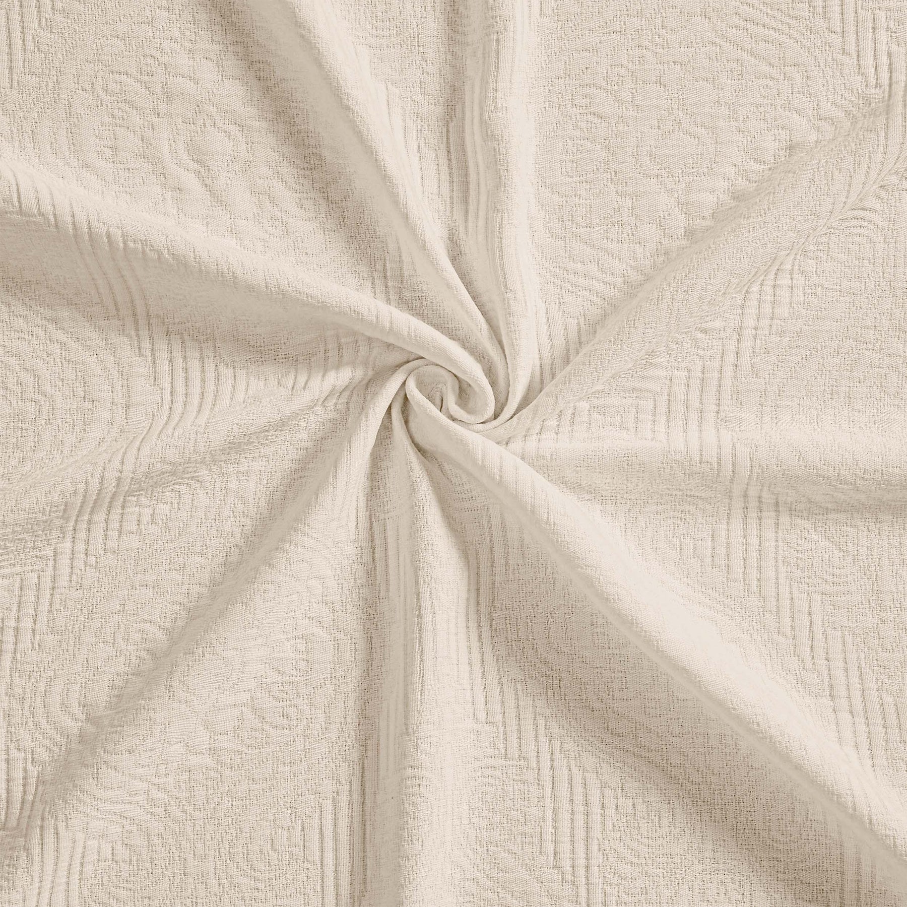 Florin Cotton Matelasse Weave Jacquard Scroll Medallion Bedspread Set
