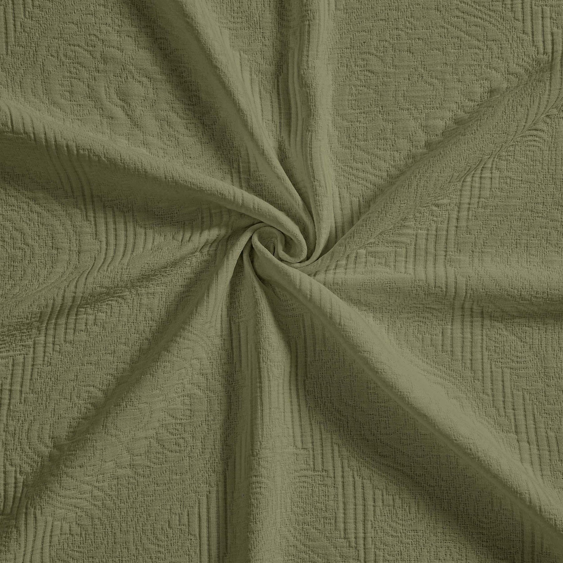Florin Cotton Matelasse Weave Jacquard Scroll Medallion Bedspread Set