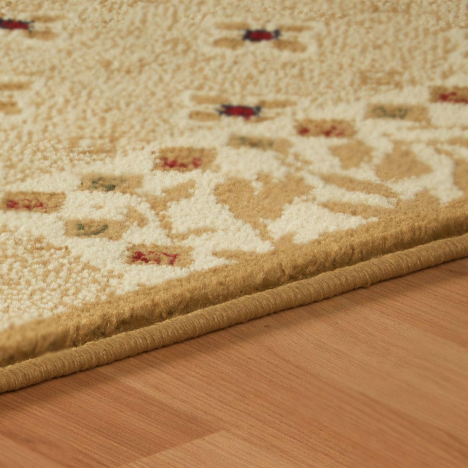 Flower Patchwork Floral Ornamental Rustic Indoor Area Rug