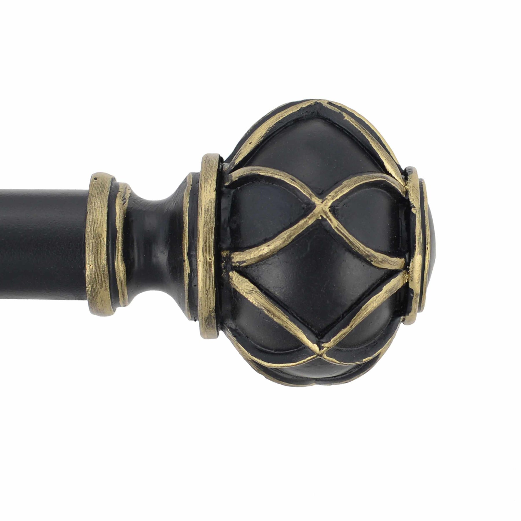 Friedrich Black and Gold Expandable Curtain Rod