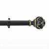 Friedrich Black and Gold Expandable Curtain Rod