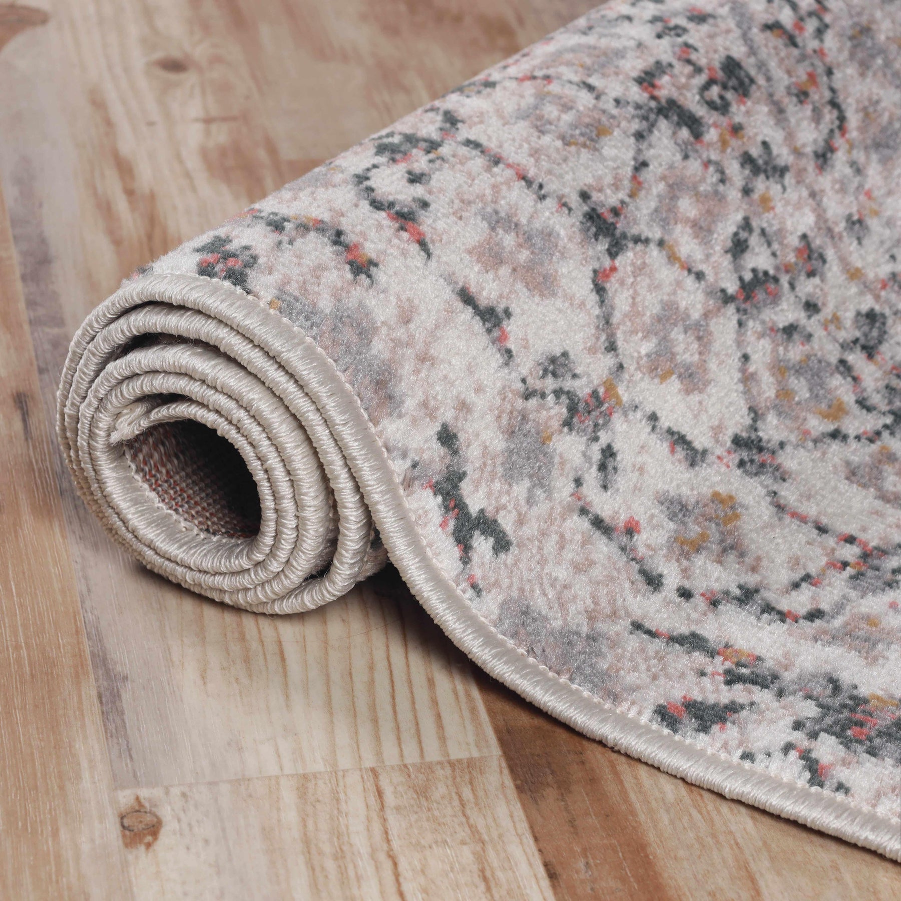 Galilee Vintage Bohemian Floral Mandala Indoor Area Rug Or Runner Rug