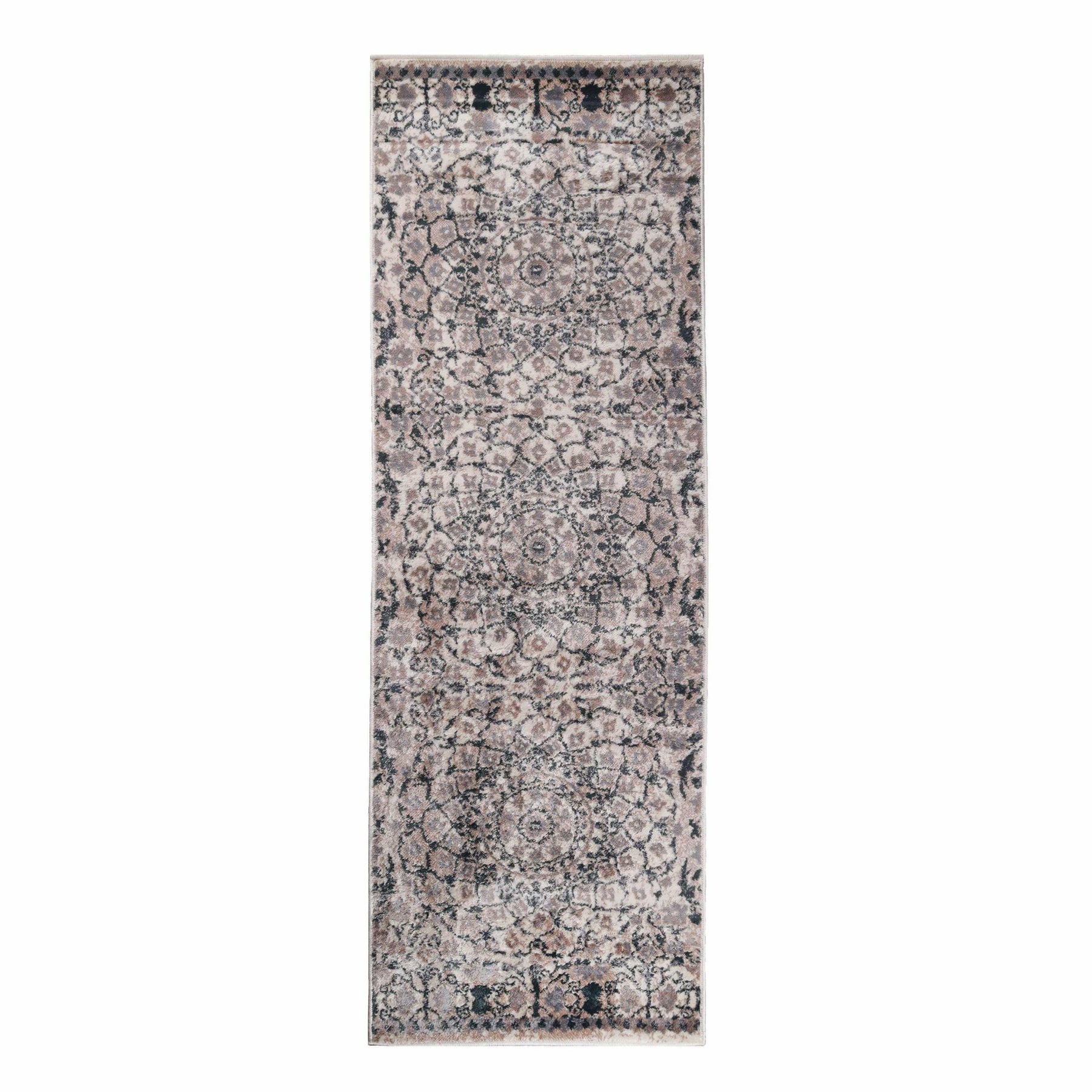 Galilee Vintage Bohemian Floral Mandala Indoor Area Rug Or Runner Rug