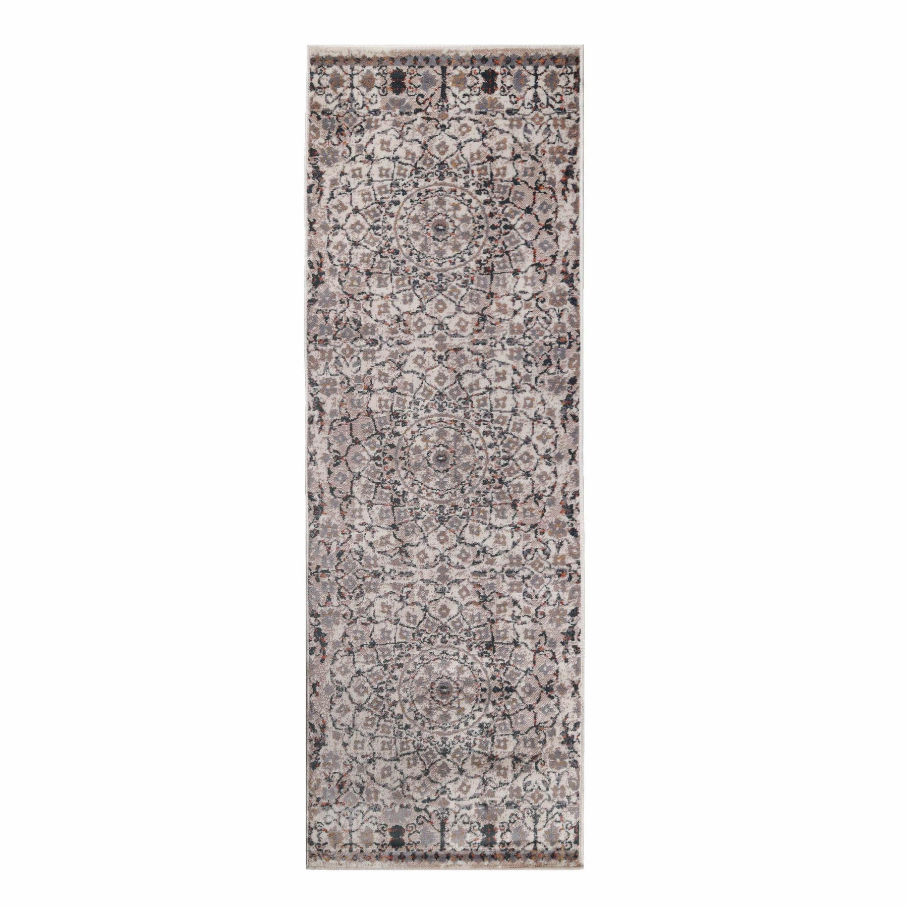 Galilee Vintage Bohemian Floral Mandala Indoor Area Rug Or Runner Rug