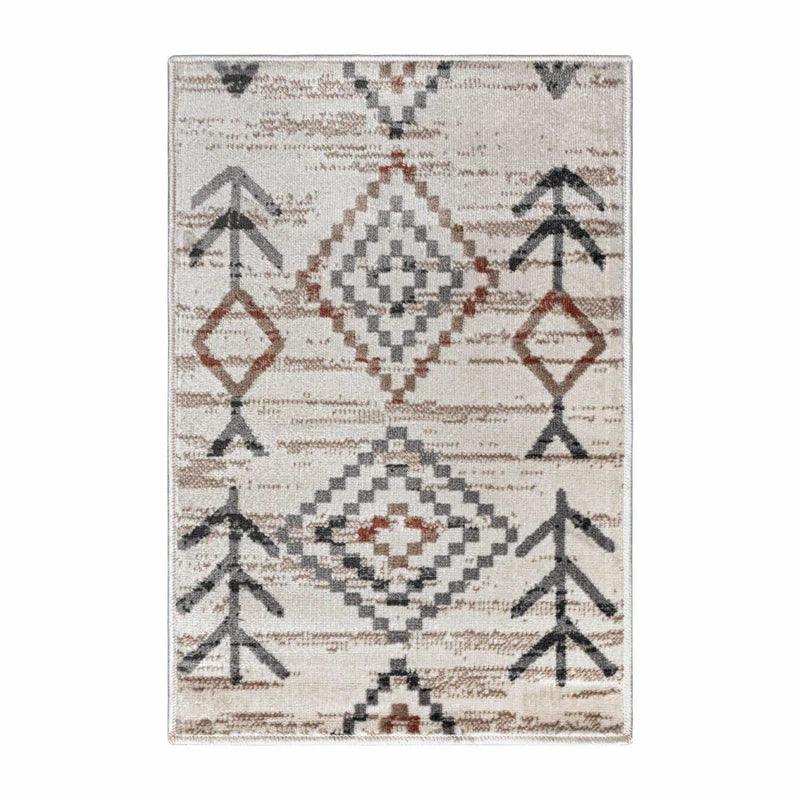Gared Traditional Southwestern Tribal Area Rug Bone