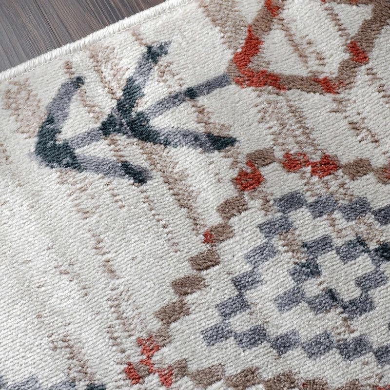 Gared Traditional Southwestern Tribal Area Rug Bone