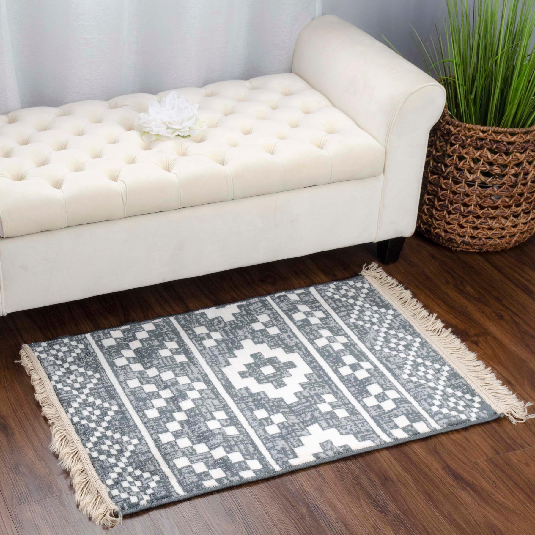 Genaine Geometric Diamond Indoor Large Area Rugs or Runner Rug
