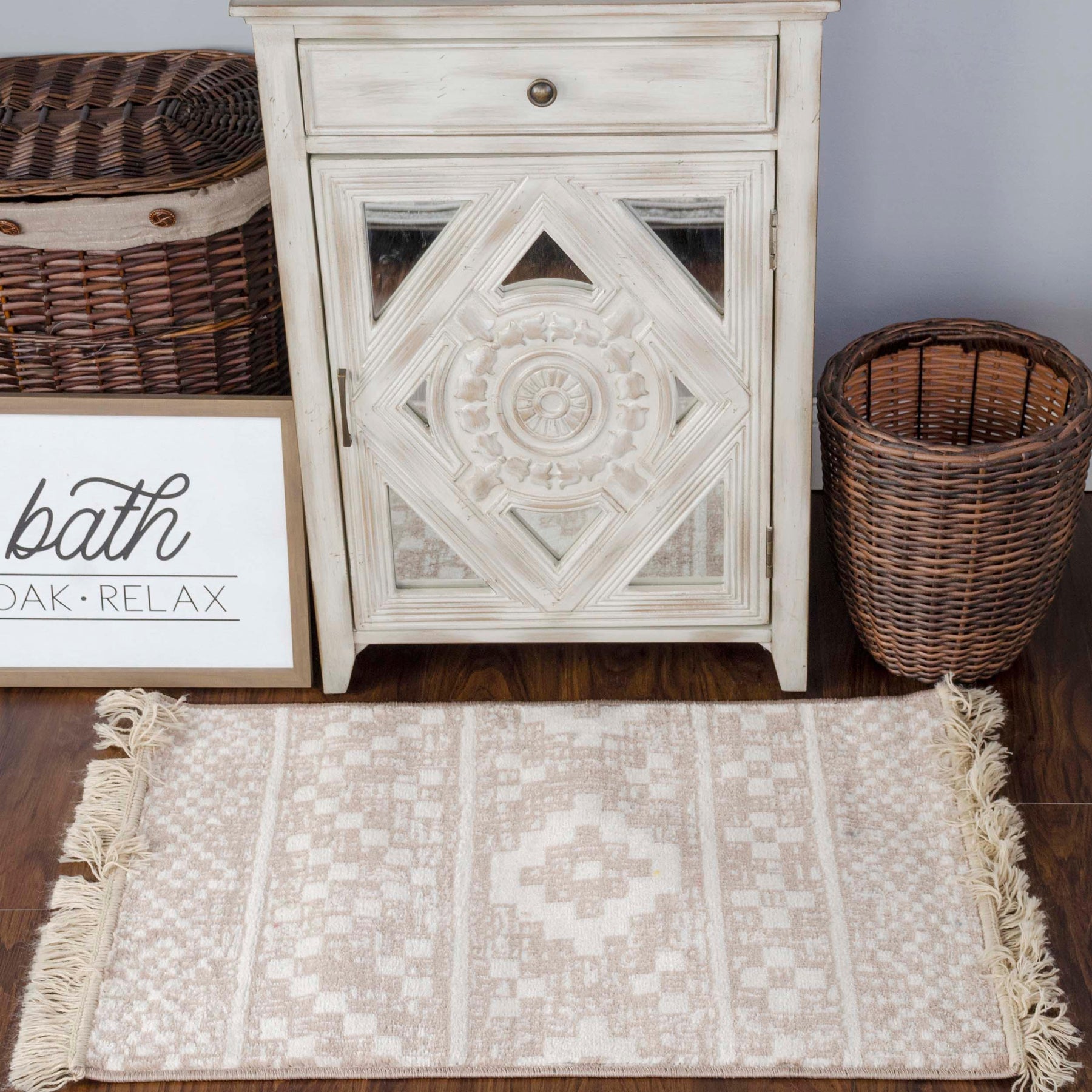 Genaine Geometric Diamond Indoor Large Area Rugs or Runner Rug