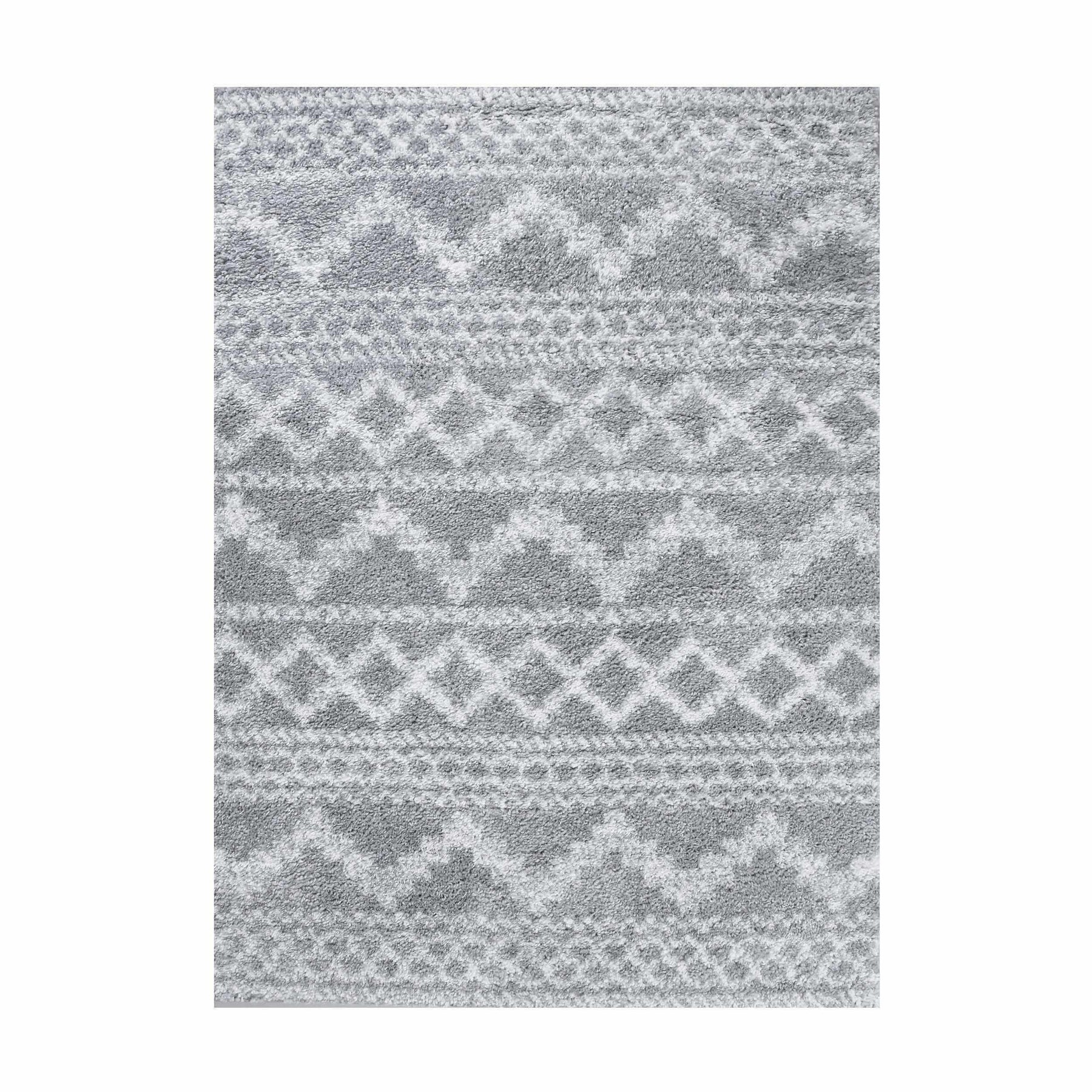 Geometric Bohemian Indoor Plush Shag Area Rug