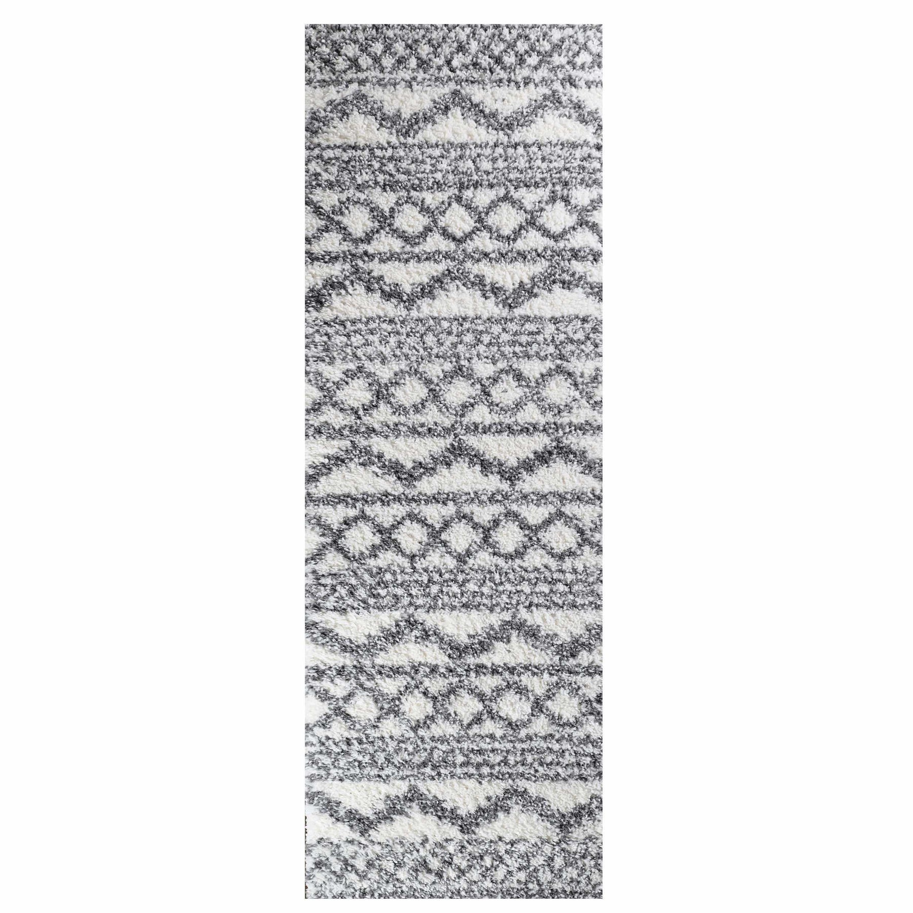 Geometric Bohemian Indoor Plush Shag Area Rug