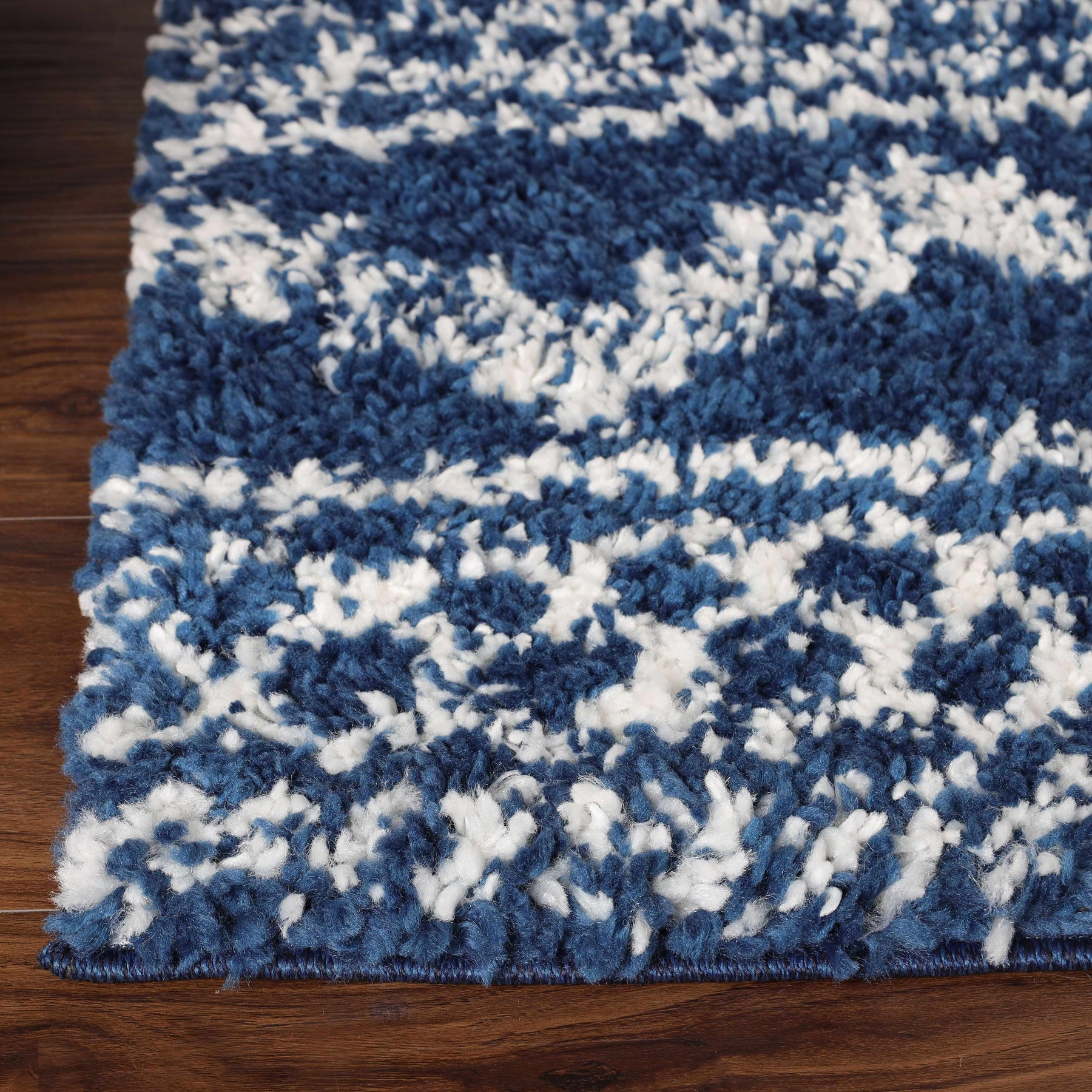 Geometric Bohemian Indoor Plush Shag Area Rug