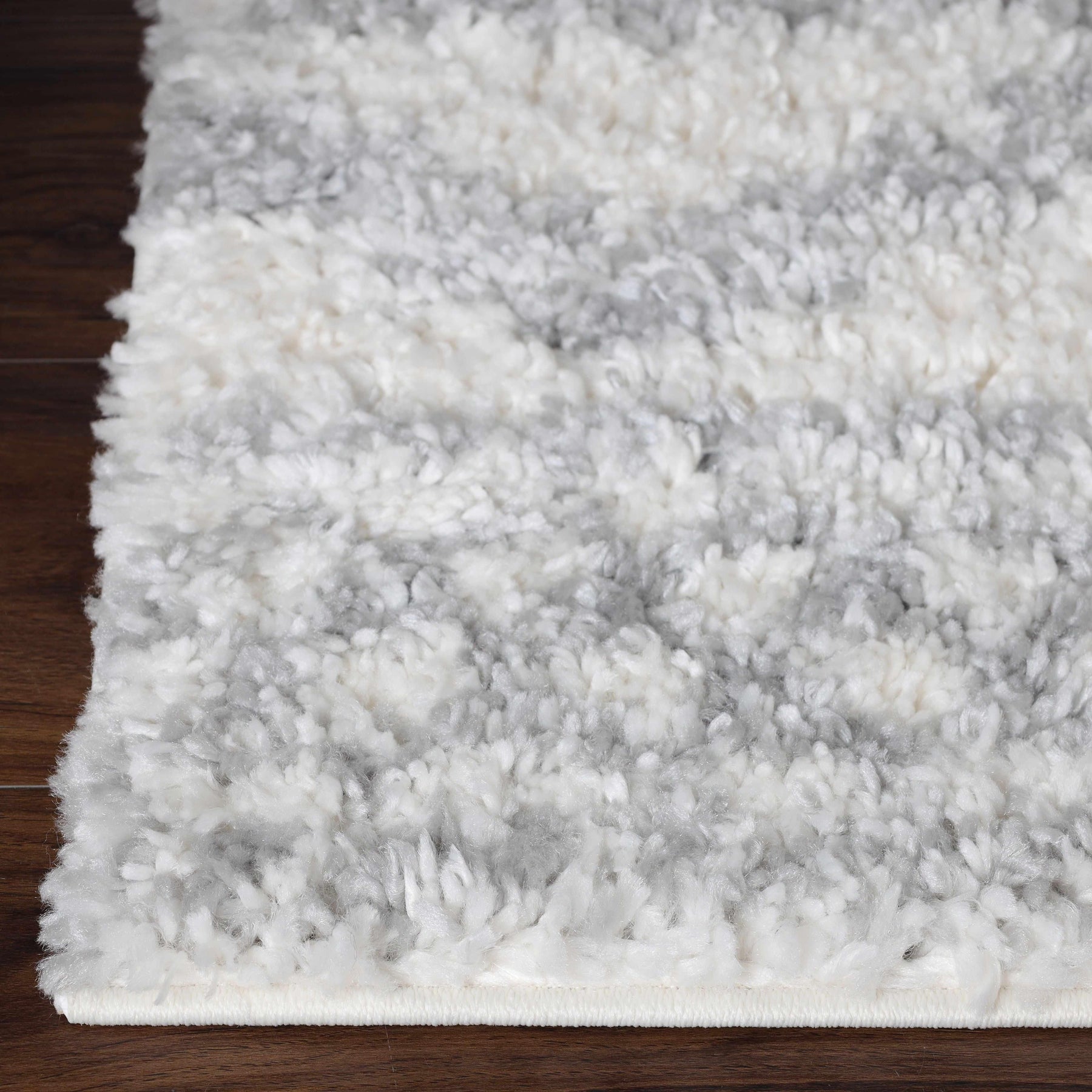 Geometric Bohemian Indoor Plush Shag Area Rug