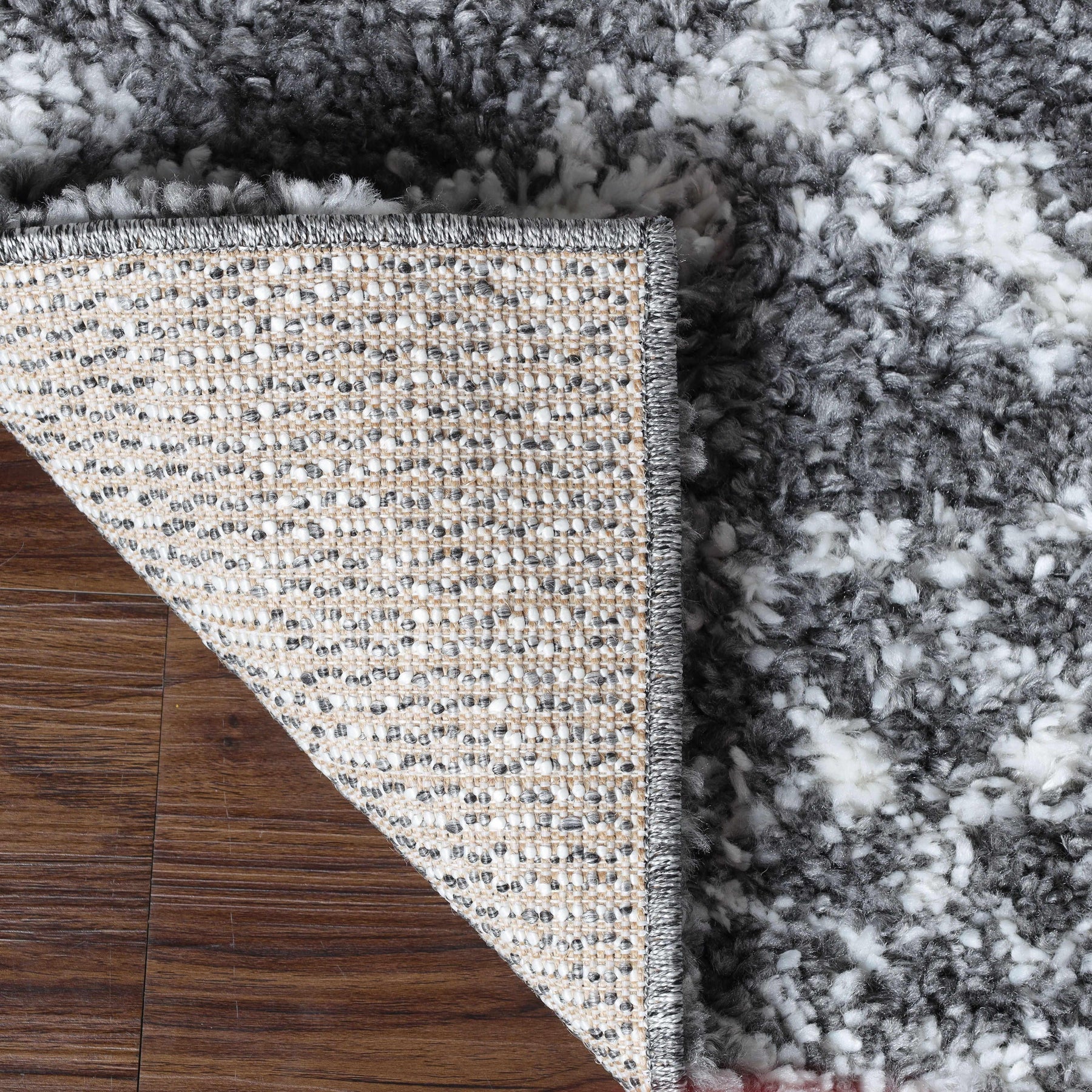 Geometric Bohemian Indoor Plush Shag Area Rug
