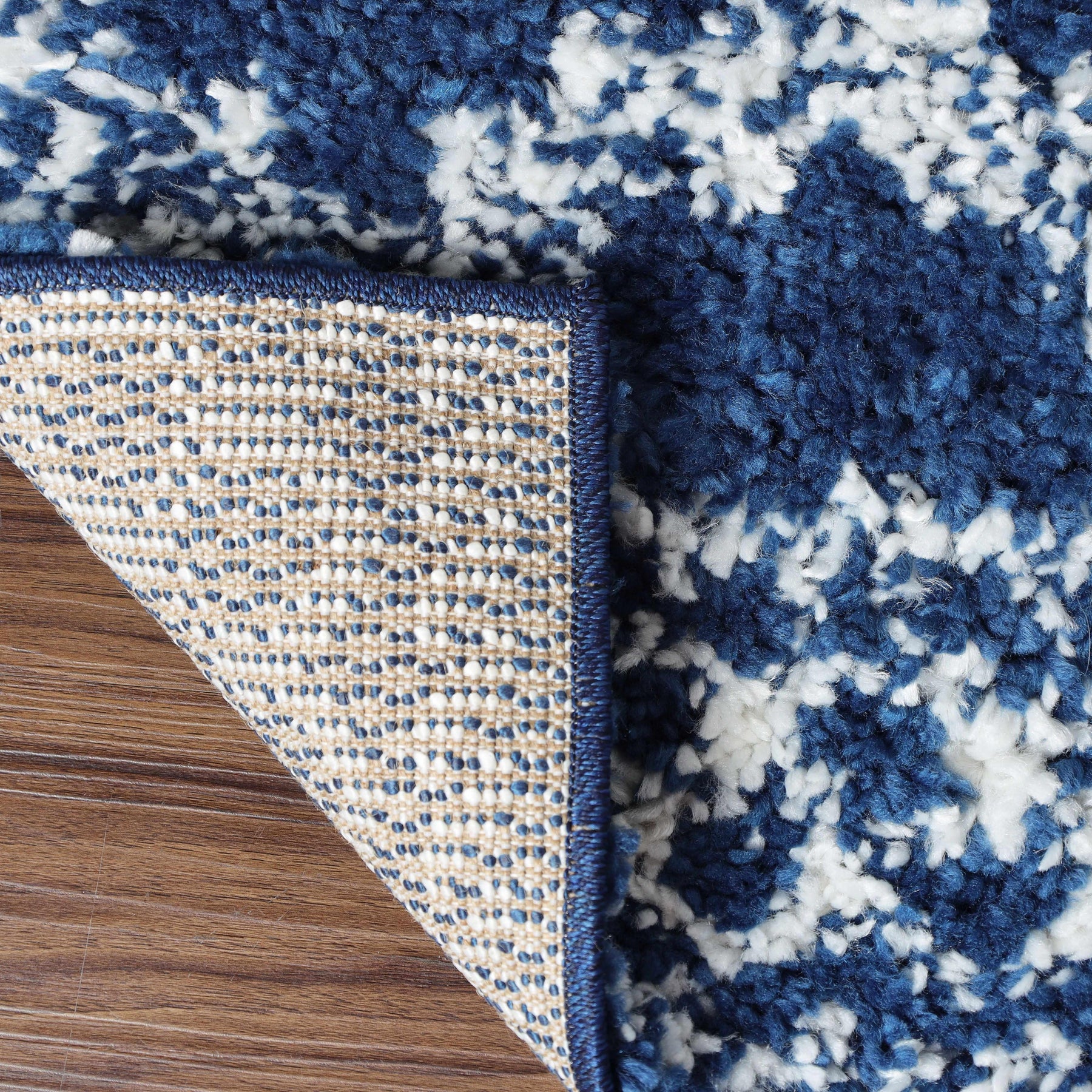 Geometric Bohemian Indoor Plush Shag Area Rug