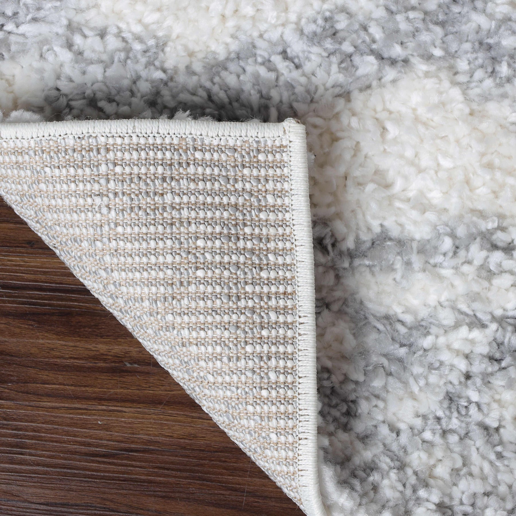 Geometric Bohemian Indoor Plush Shag Area Rug