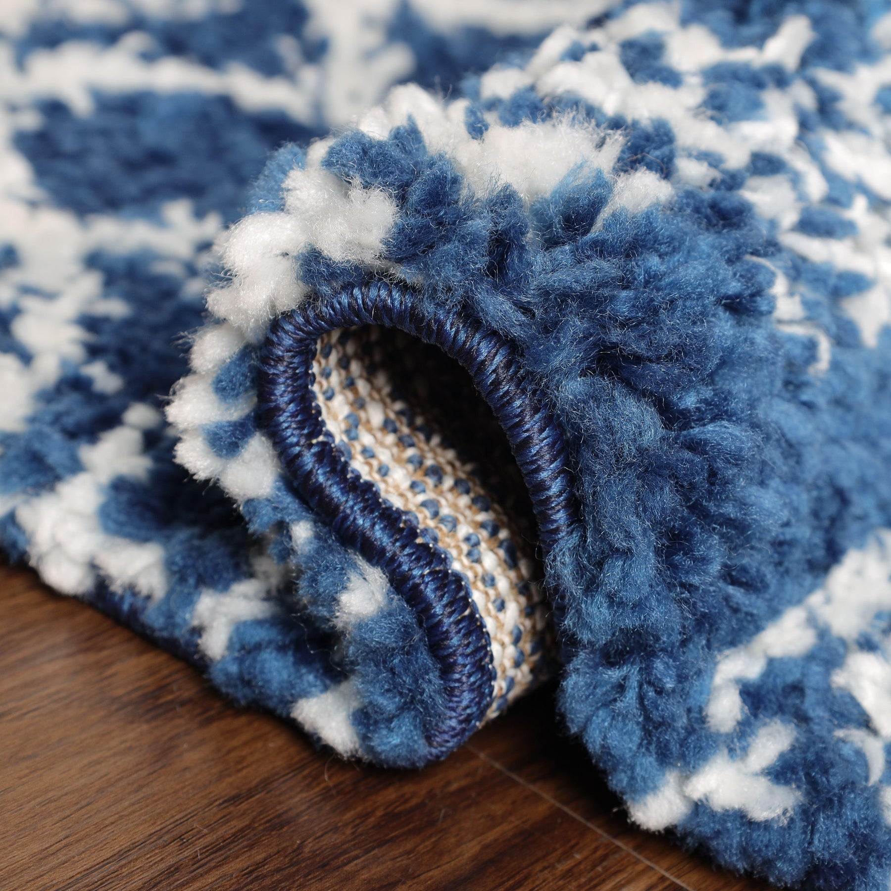 Geometric Bohemian Indoor Plush Shag Area Rug