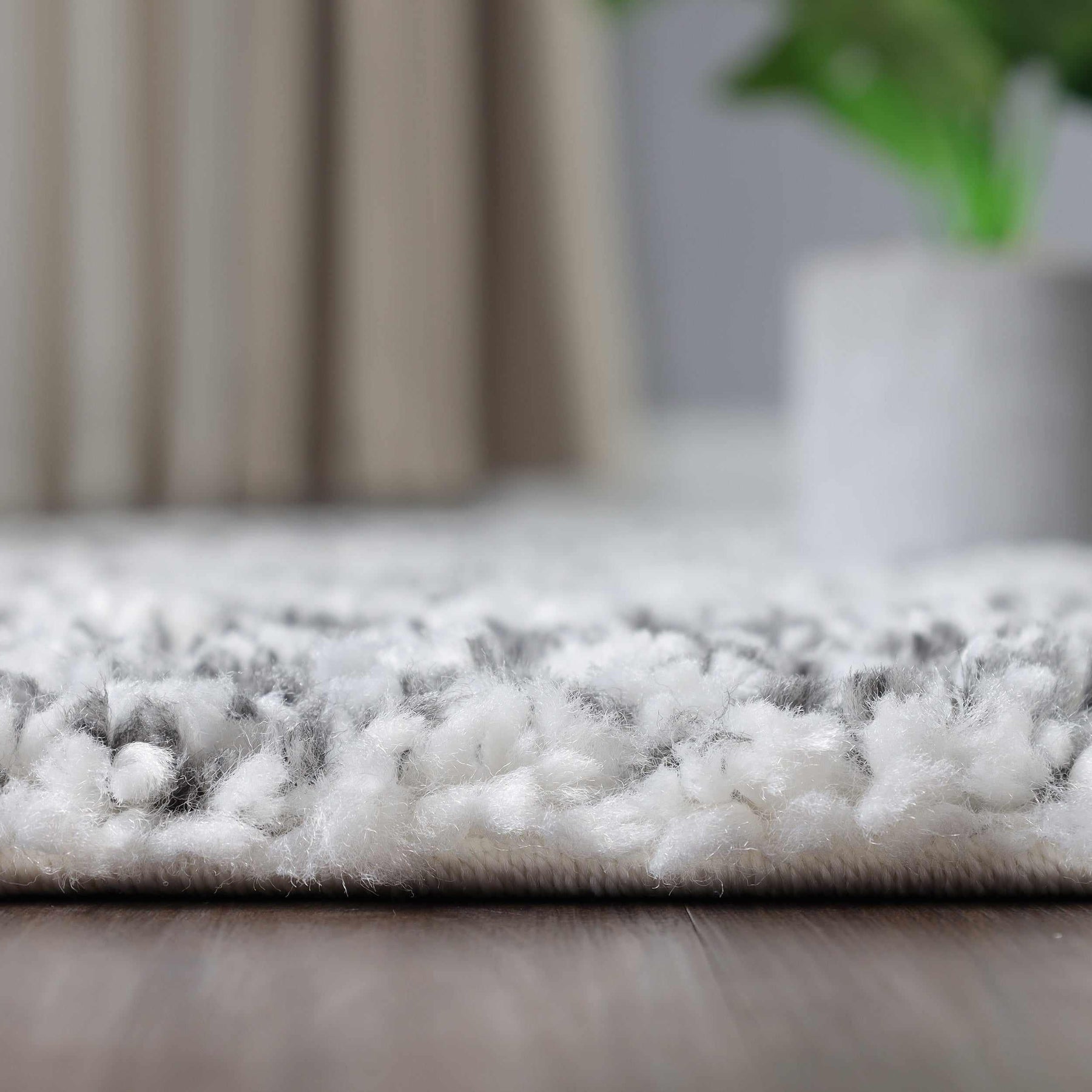 Geometric Bohemian Indoor Plush Shag Area Rug