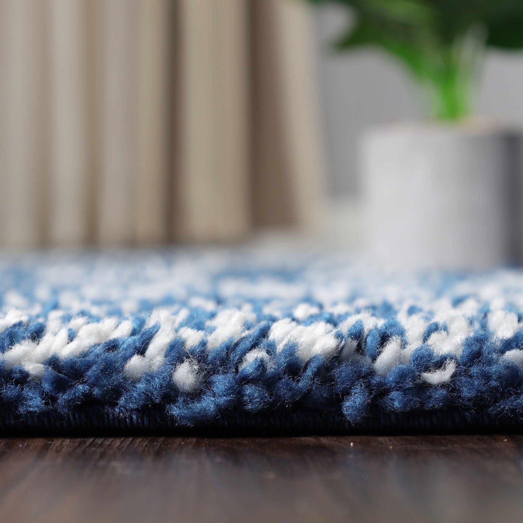 Geometric Bohemian Indoor Plush Shag Area Rug