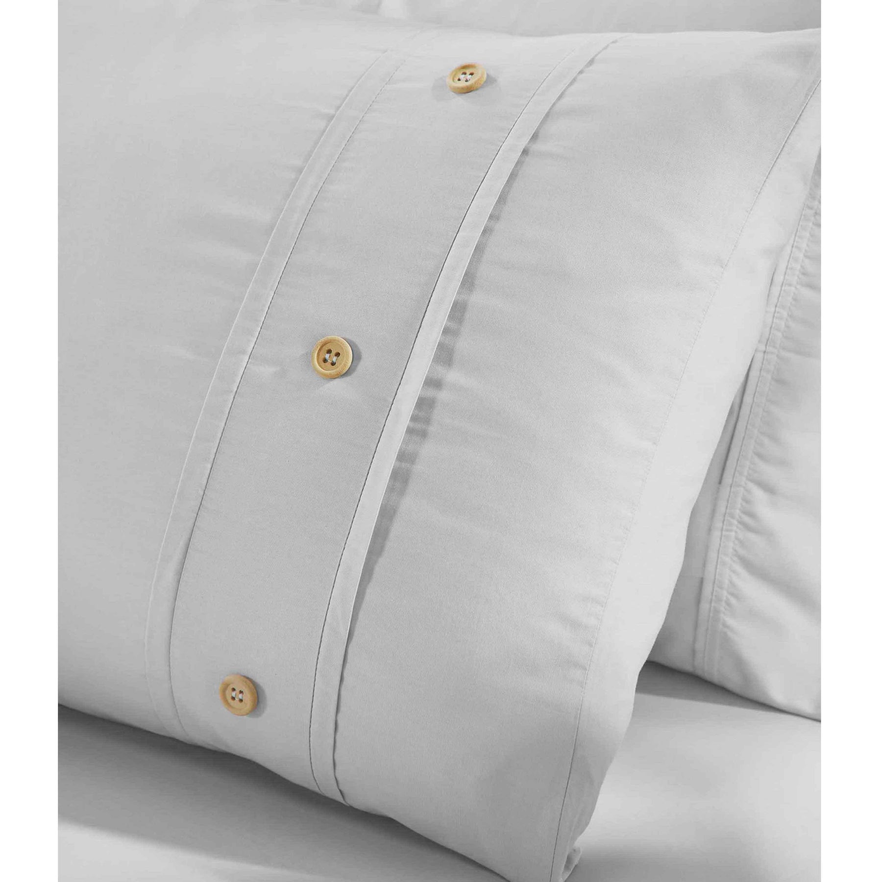 Gina Organic Cotton 300 Thread Count Percale 3 Piece Duvet Cover Set