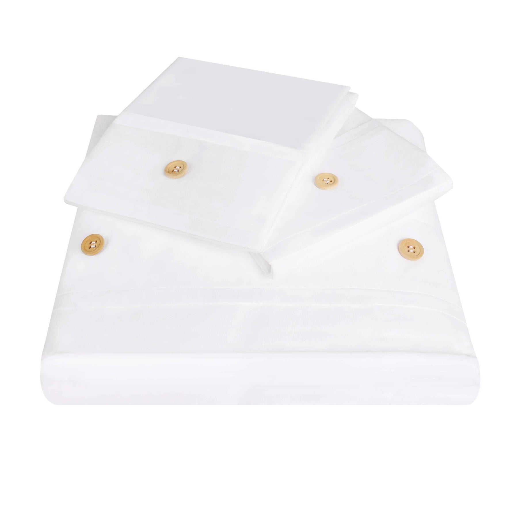 Gina Organic Cotton 300 Thread Count Percale 3 Piece Duvet Cover Set