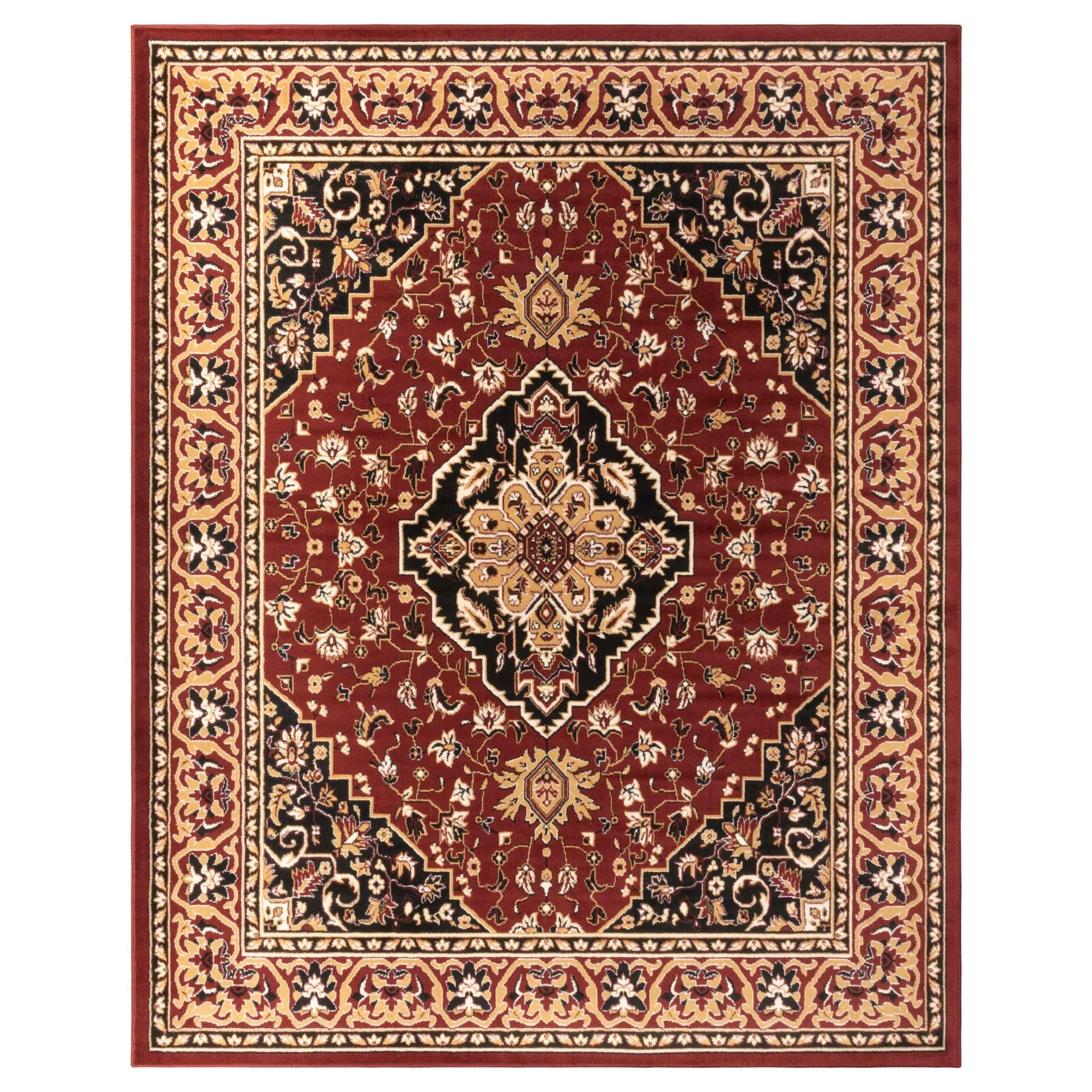 Glendale Traditional Floral Medallion Indoor Area Rug or Runner Rug