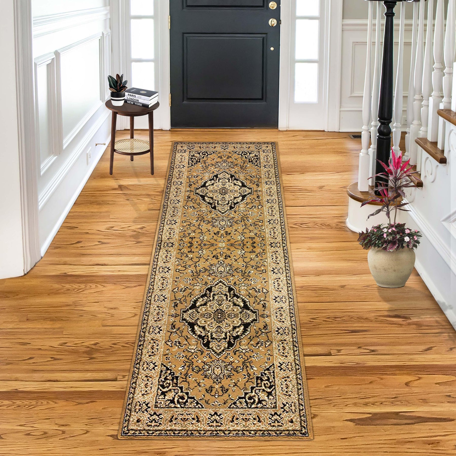 Glendale Traditional Floral Medallion Indoor Area Rug or Runner Rug
