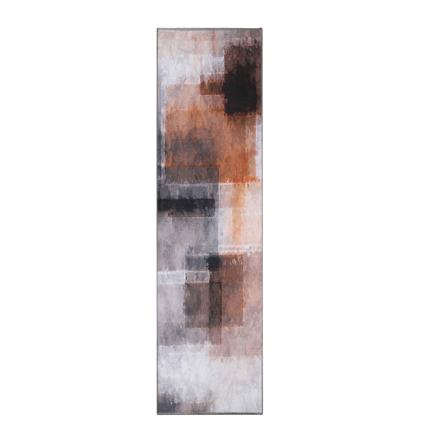 Goa Abstract Patchwork Washable Indoor Area Rug or Runner Rug
