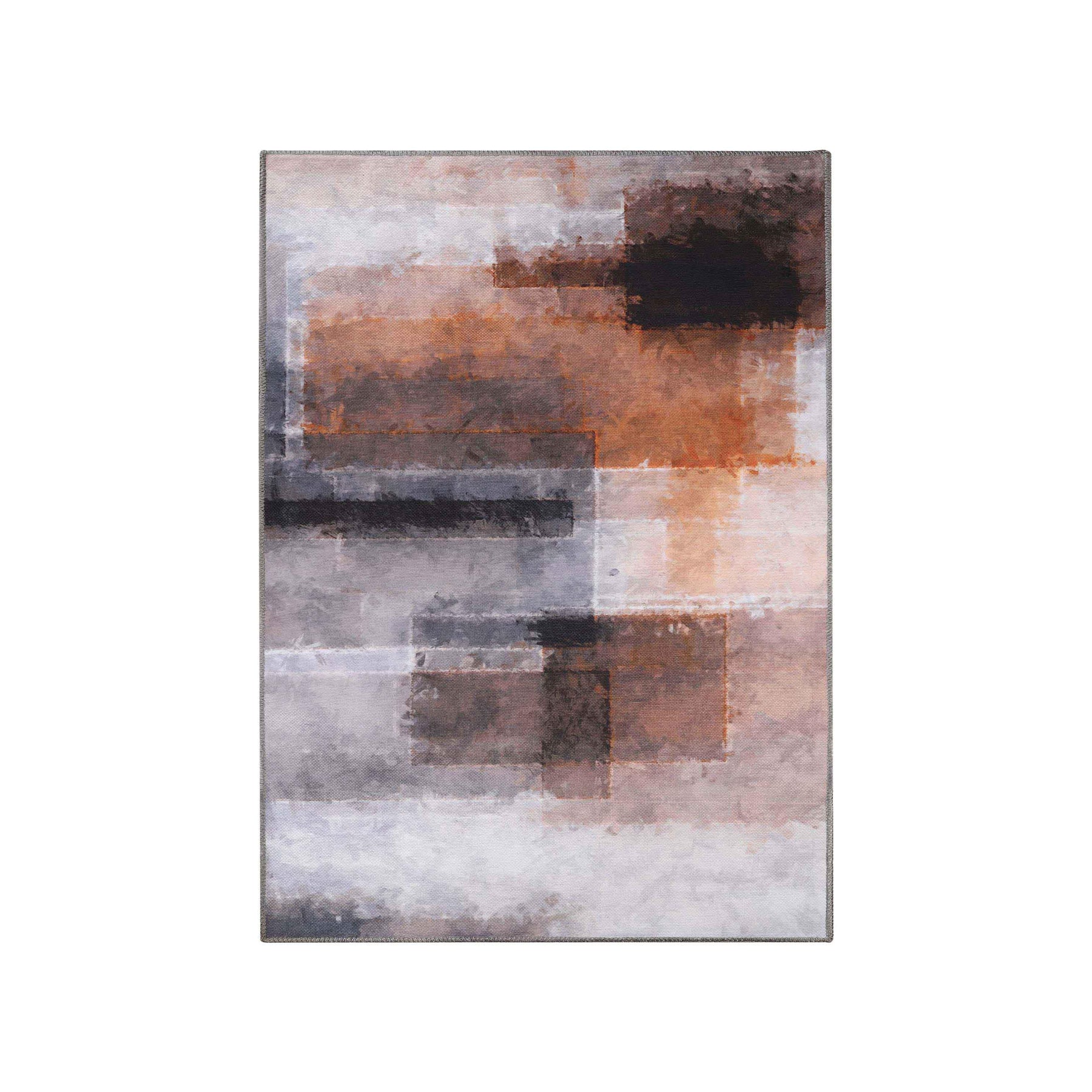 Goa Abstract Patchwork Washable Indoor Area Rug or Runner Rug