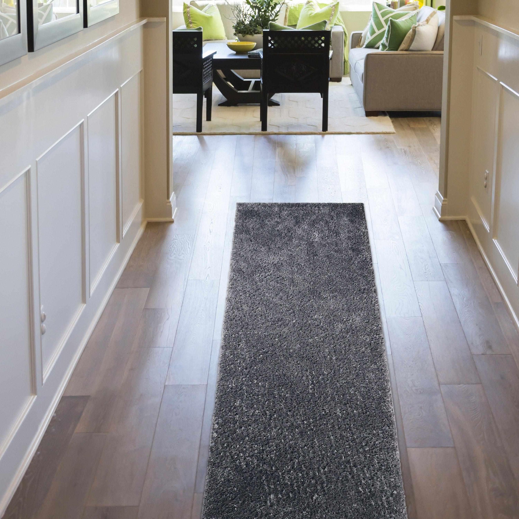 Hand Tufted Solid Plush Shag Rugs Indoor Area Rug Or Runner