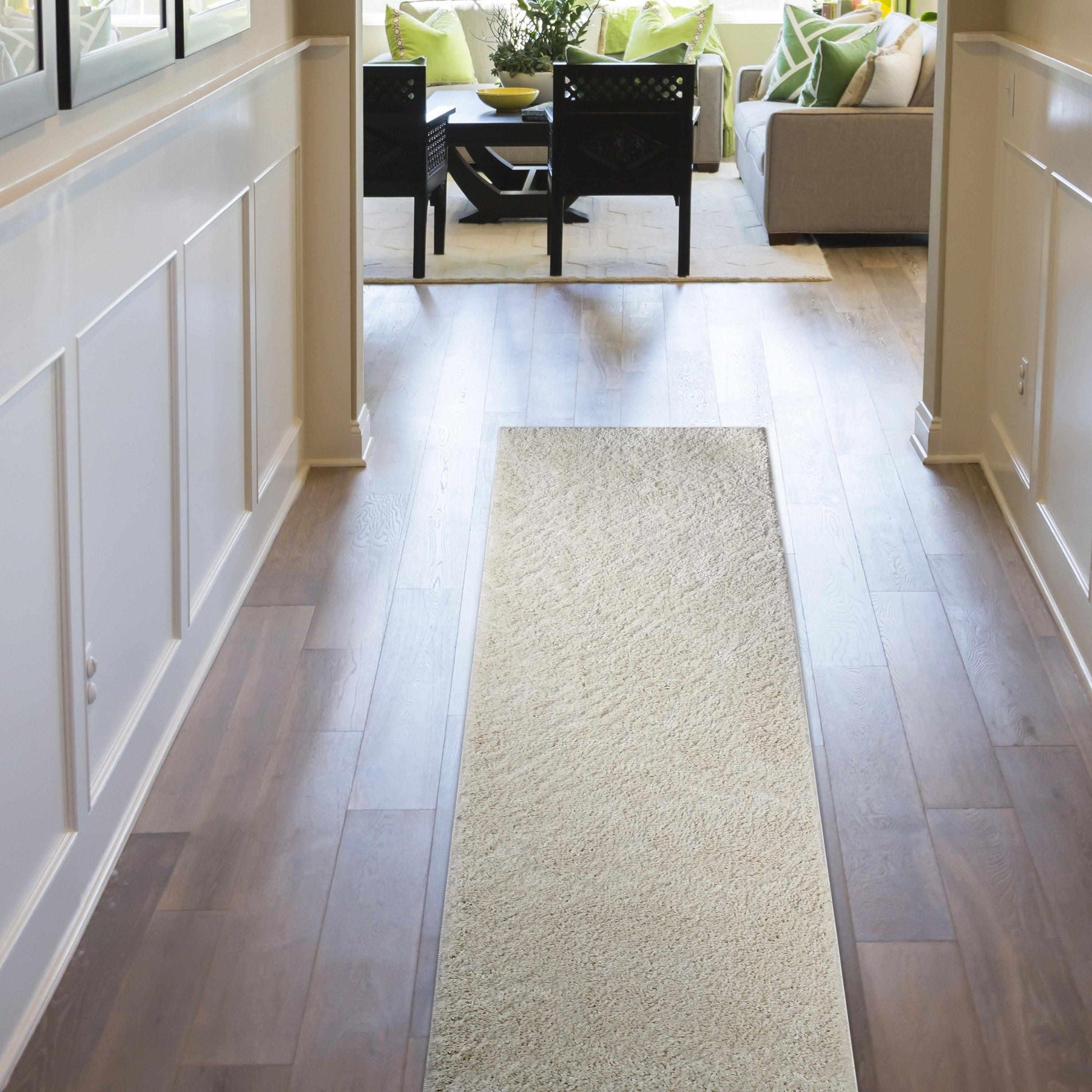 Hand Tufted Solid Plush Shag Rugs Indoor Area Rug Or Runner