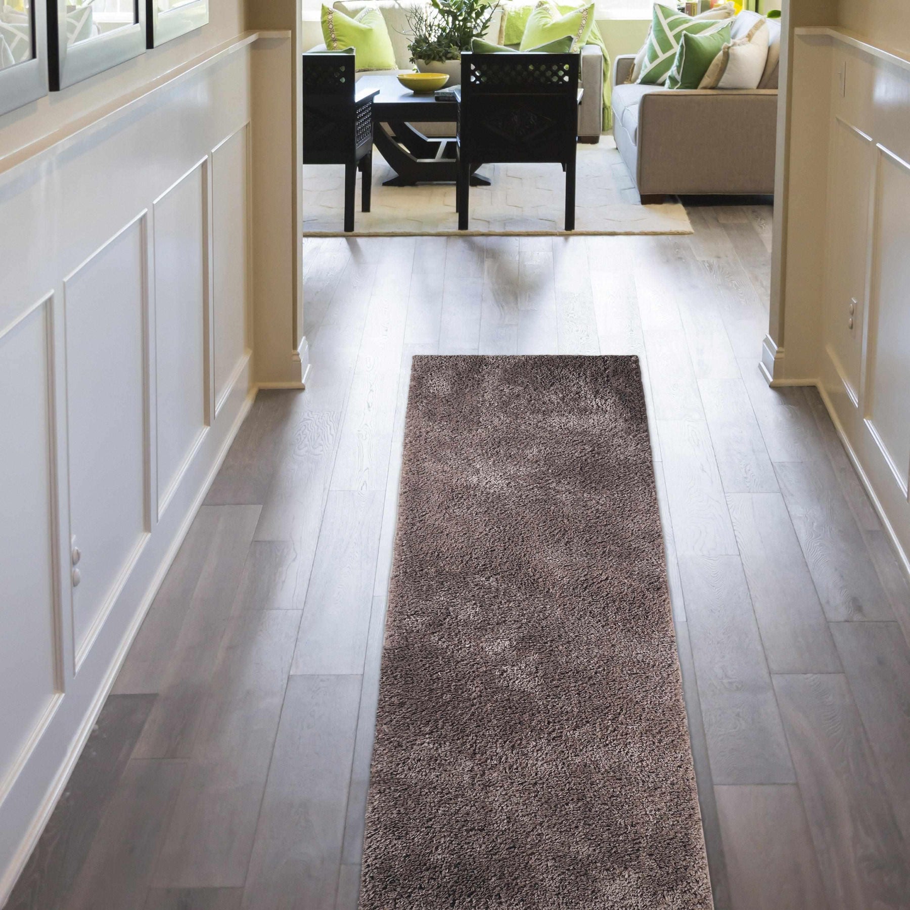 Hand Tufted Solid Plush Shag Rugs Indoor Area Rug Or Runner