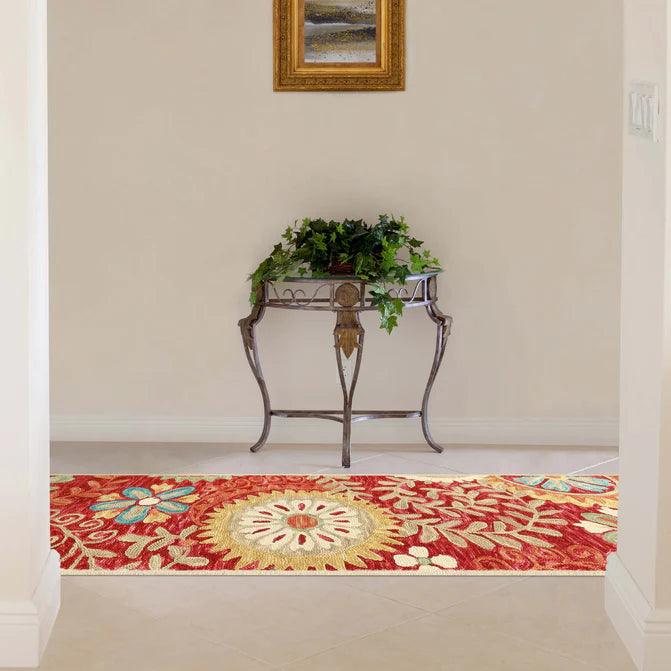 Handmade Floral Medallion Hand-Tufted Indoor Area Rug Or Runner