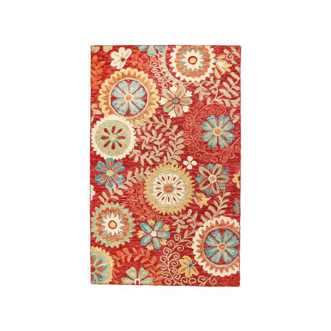Handmade Floral Medallion Hand-Tufted Indoor Area Rug Or Runner