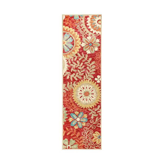 Handmade Floral Medallion Hand-Tufted Indoor Area Rug Or Runner