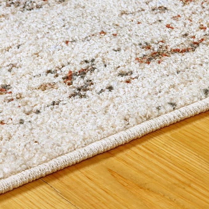 Heavily Distressed Oriental Medallion Area Rug