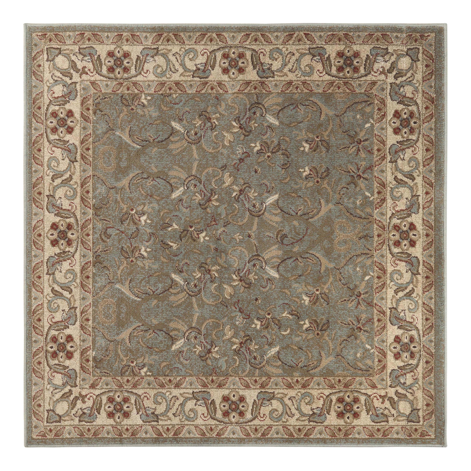 Heritage Traditional Floral Scroll Indoor Runner or Area Rug
