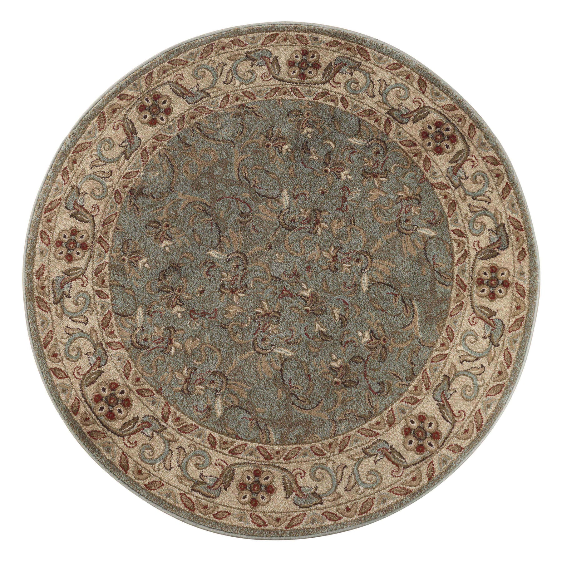 Heritage Traditional Floral Scroll Indoor Runner or Area Rug