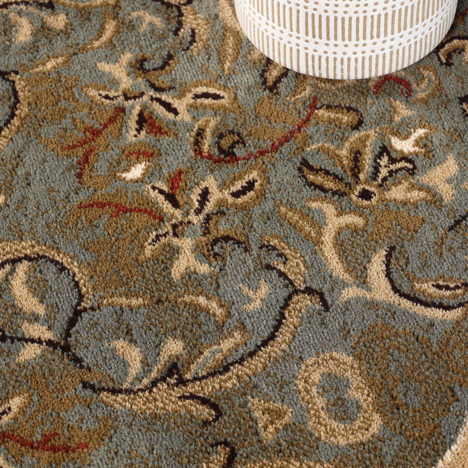 Heritage Traditional Floral Scroll Indoor Runner or Area Rug