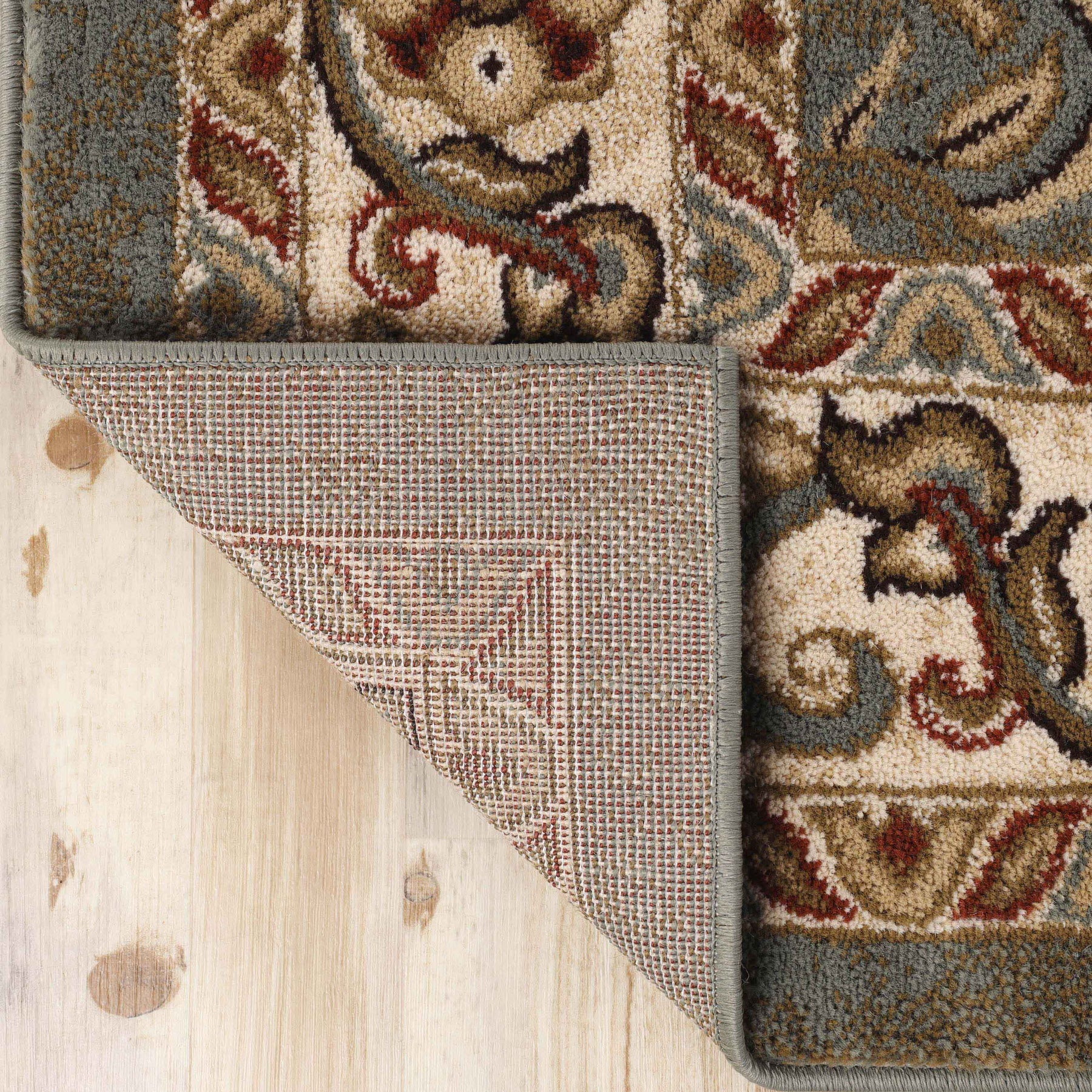 Heritage Traditional Floral Scroll Indoor Runner or Area Rug