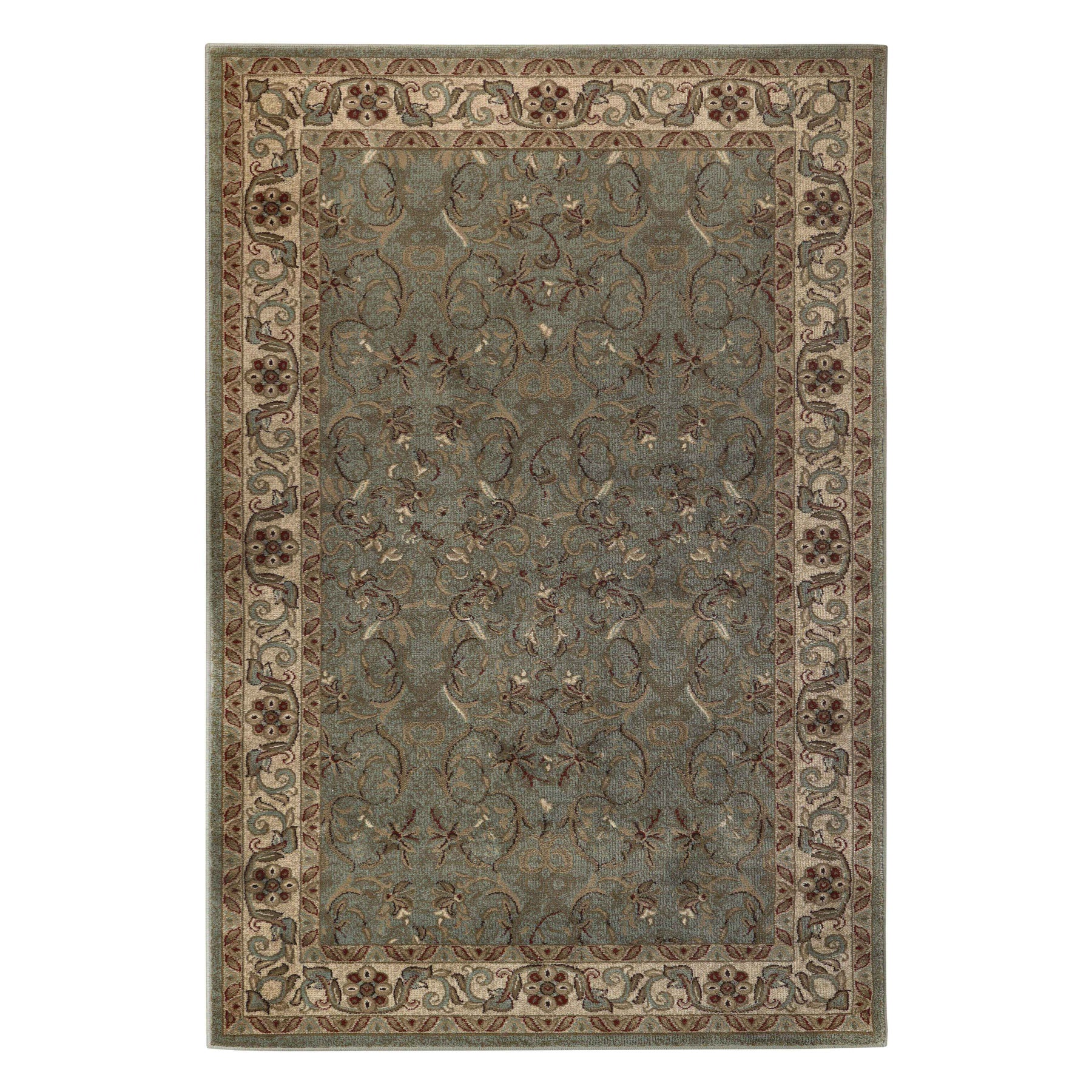 Heritage Traditional Floral Scroll Indoor Runner or Area Rug